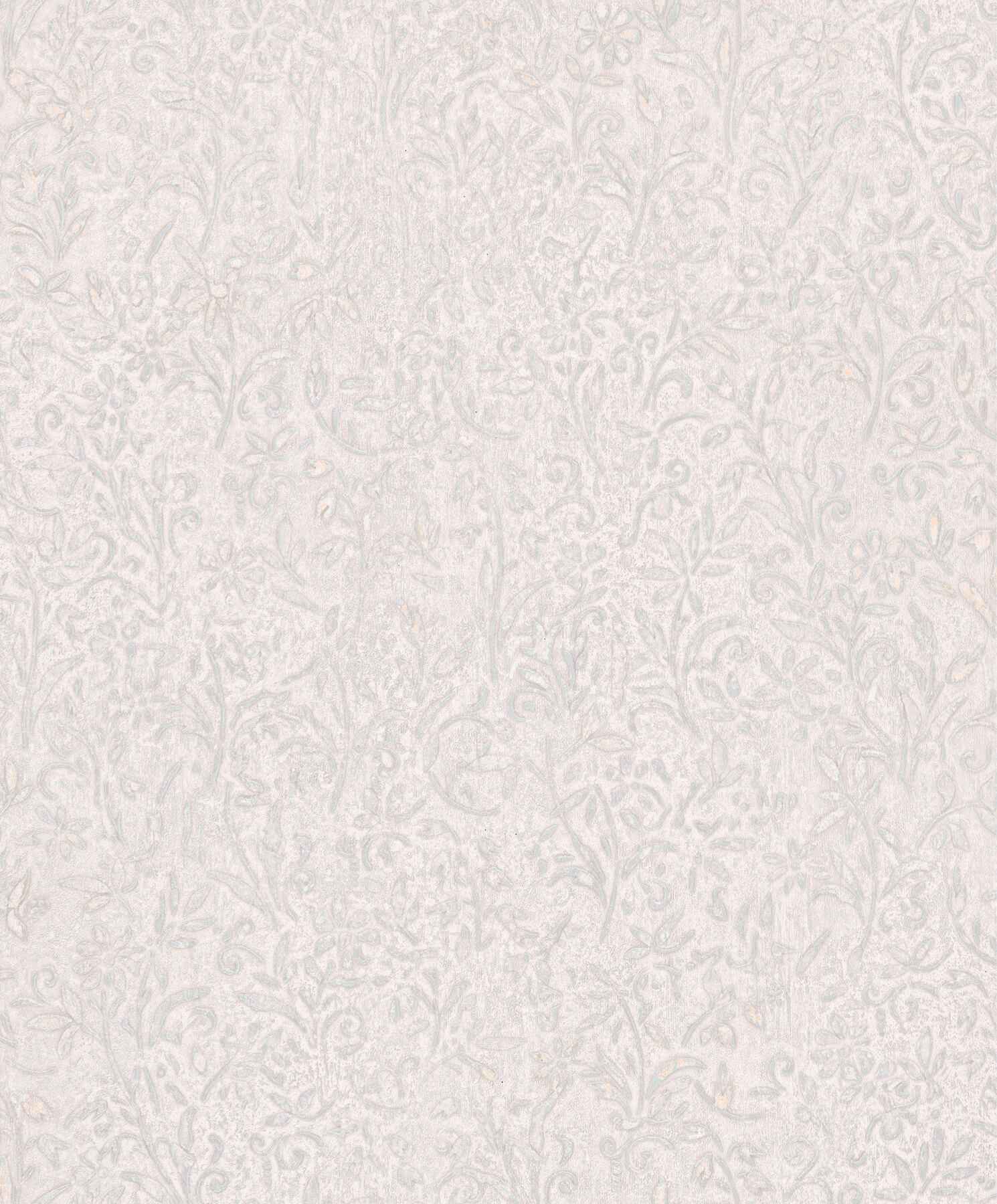 Sculpted Floral Aqua Relief Wallpaper - York Wallcoverings - MA35529