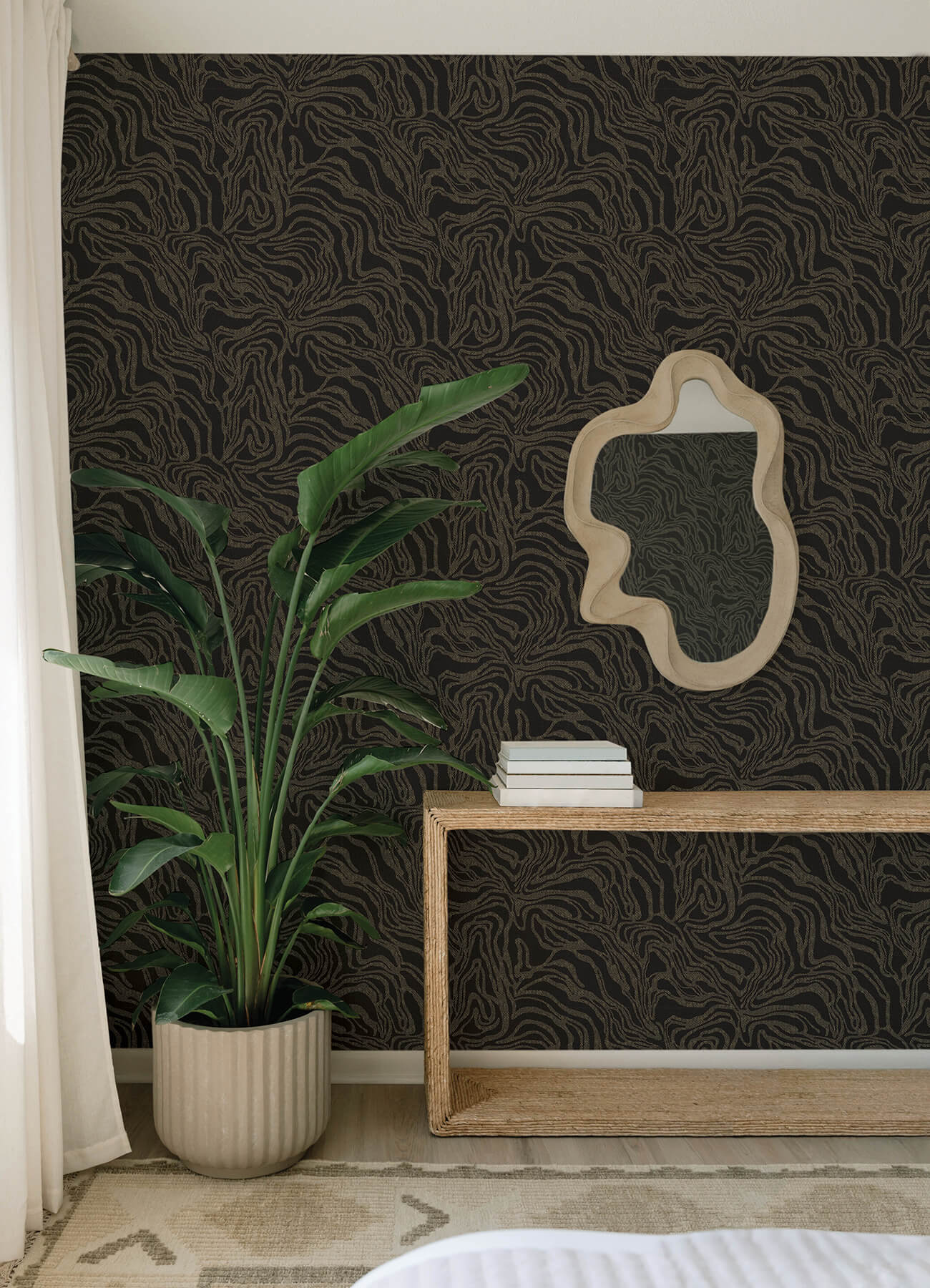 massar-black-modern-marbled-wallpaper-york-wallcoverings-4177-27709 - York Wallcoverings Papel pintado