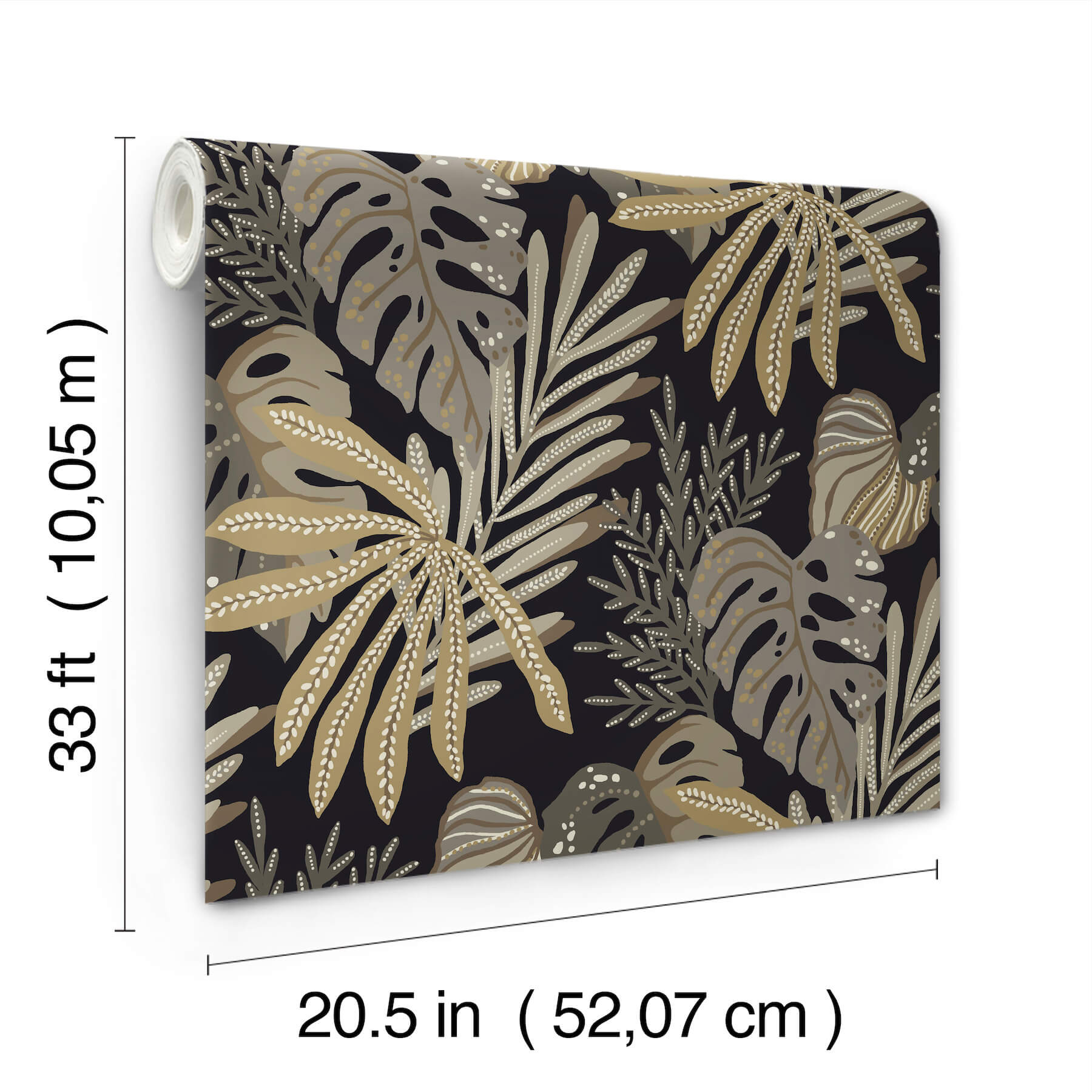 alocasia-neutral-tropical-foliage-wallpaper-york-wallcoverings-4177-27736 - York Wallcoverings Papel pintado