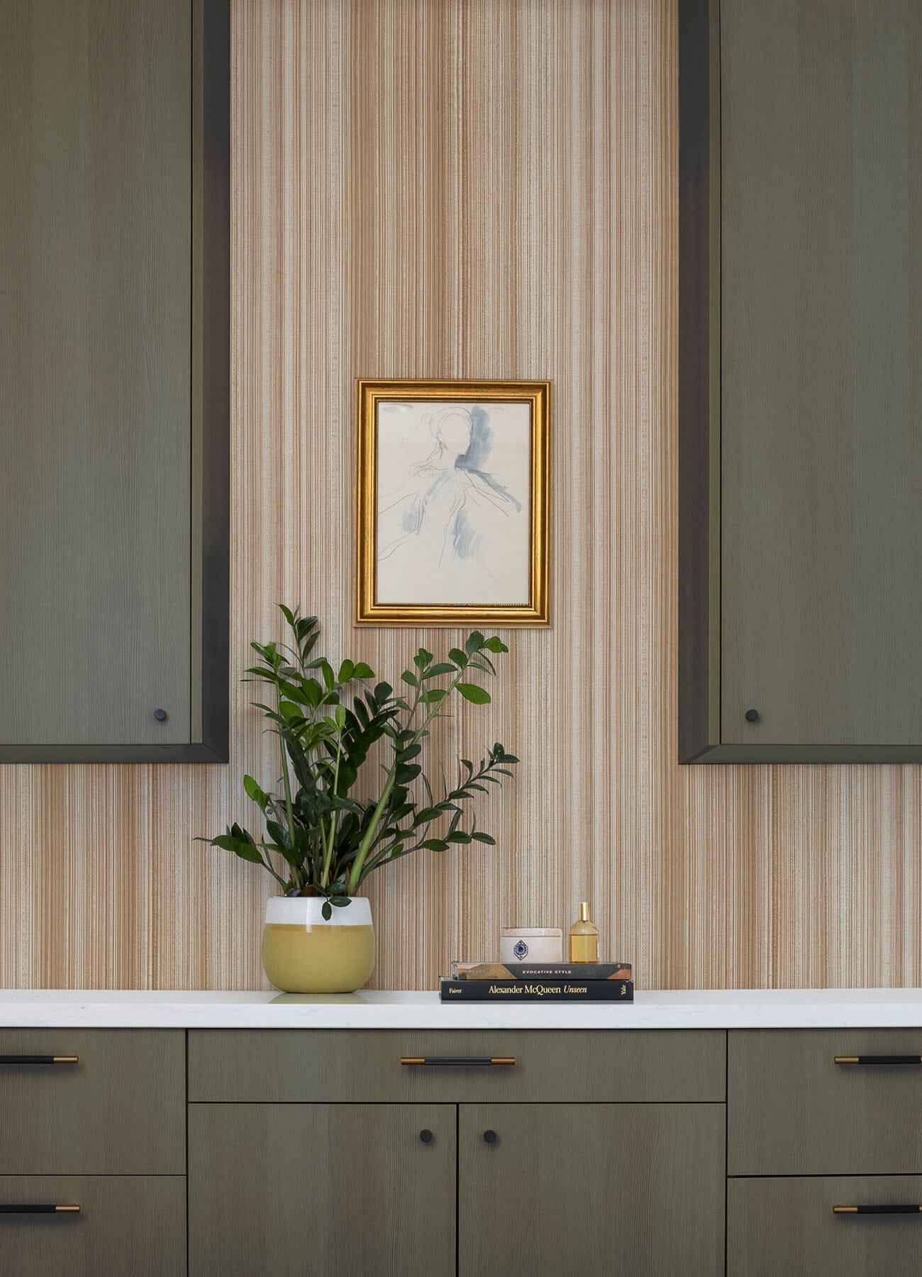 Elan Blush Ombre Stripe Wallpaper - York Wallcoverings - 4177-27745