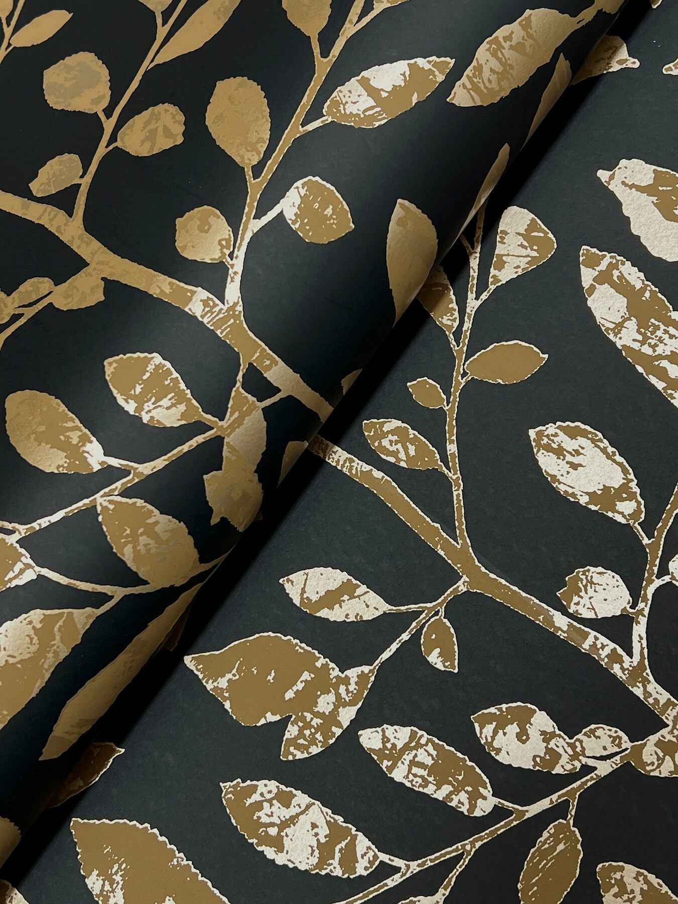 Sagecrest Black Sapling Wallpaper - York Wallcoverings - 4177-83306 - York Wallcoverings Wallpaper