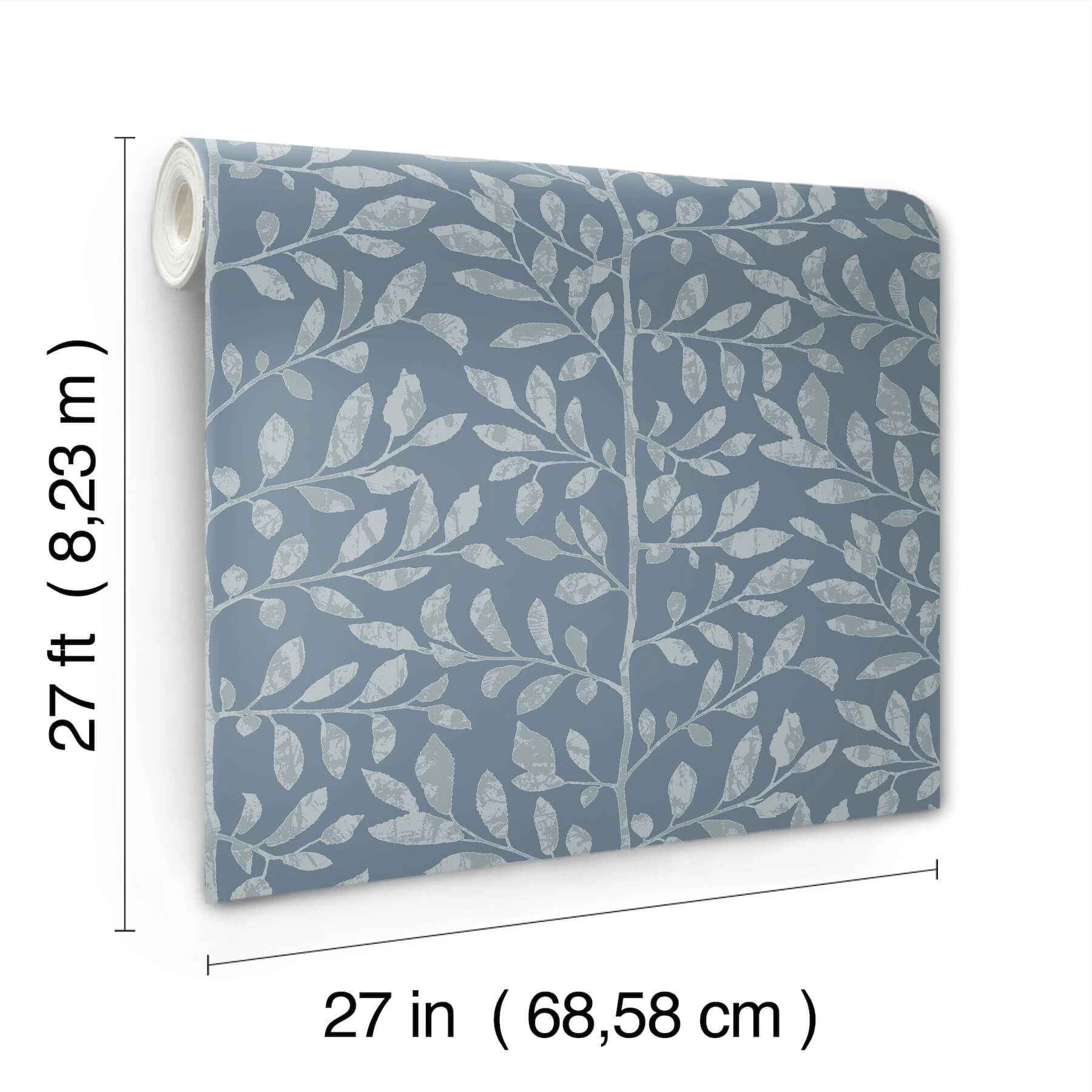 Sagecrest Blue Sapling Wallpaper - York Wallcoverings - 4177-83309 - York Wallcoverings Wallpaper