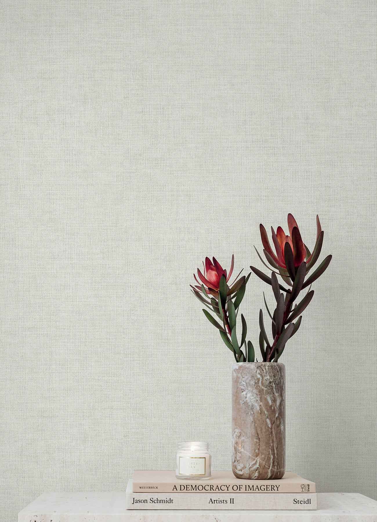 Alba Pearl Open Weave Wallpaper - York Wallcoverings - 4193-7400 - York Wallcoverings Wallpaper