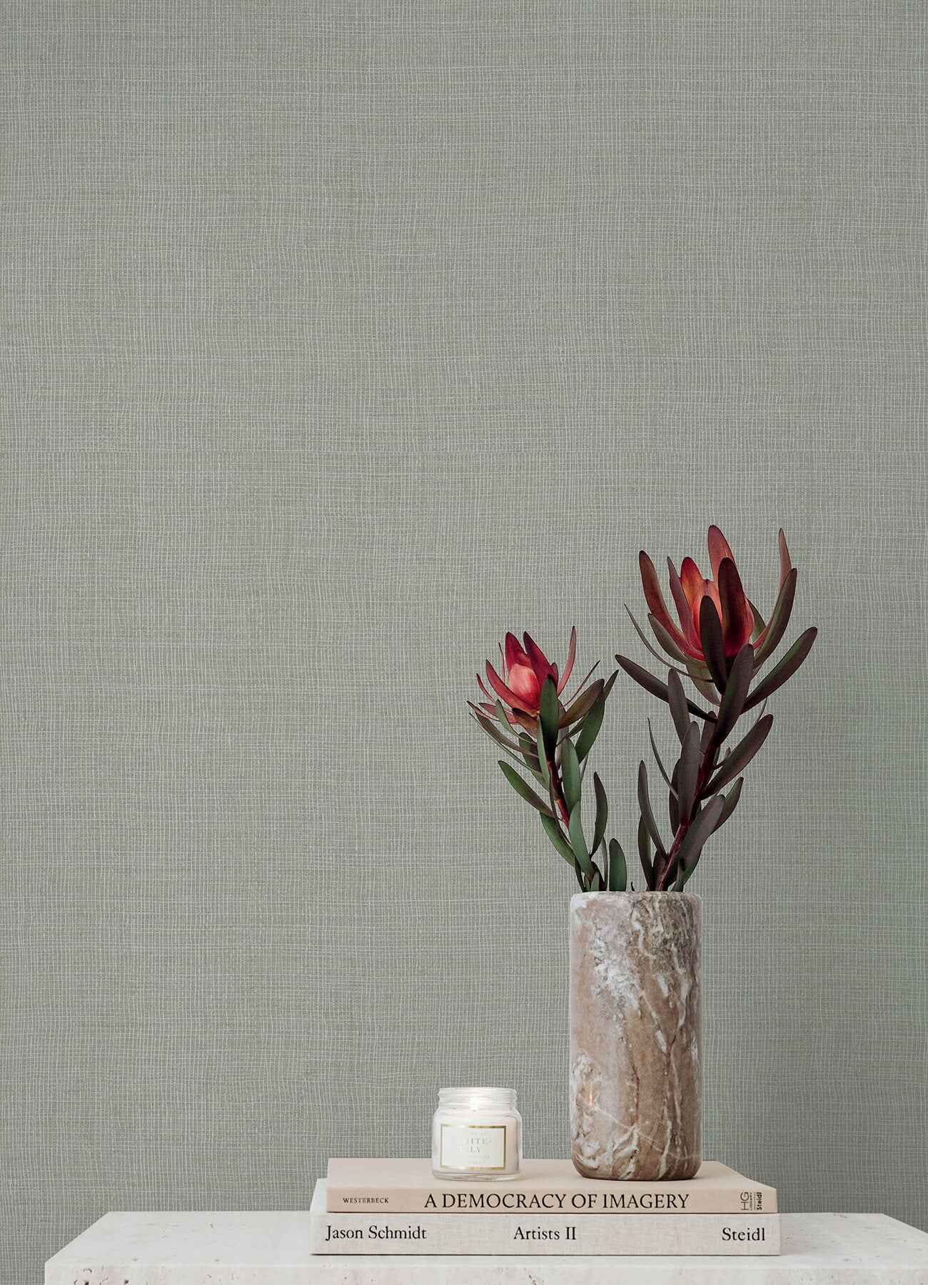 Alba Grey Open Weave Wallpaper - York Wallcoverings - 4193-7402 - York Wallcoverings Wallpaper