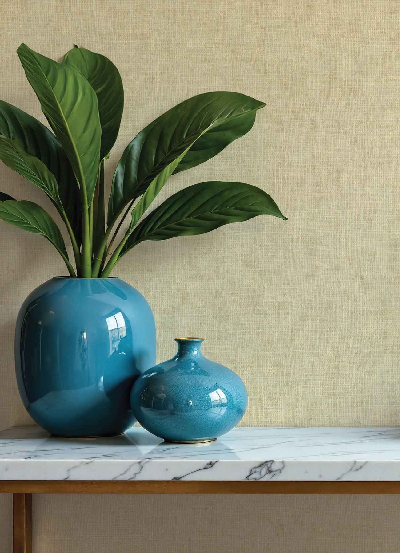 Alba Cream Open Weave Wallpaper - York Wallcoverings - 4193-7404 - York Wallcoverings Wallpaper