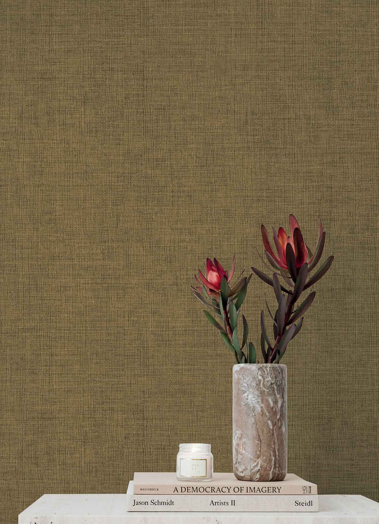 Alba Bronze Open Weave Wallpaper - York Wallcoverings - 4193-7408 - York Wallcoverings Wallpaper