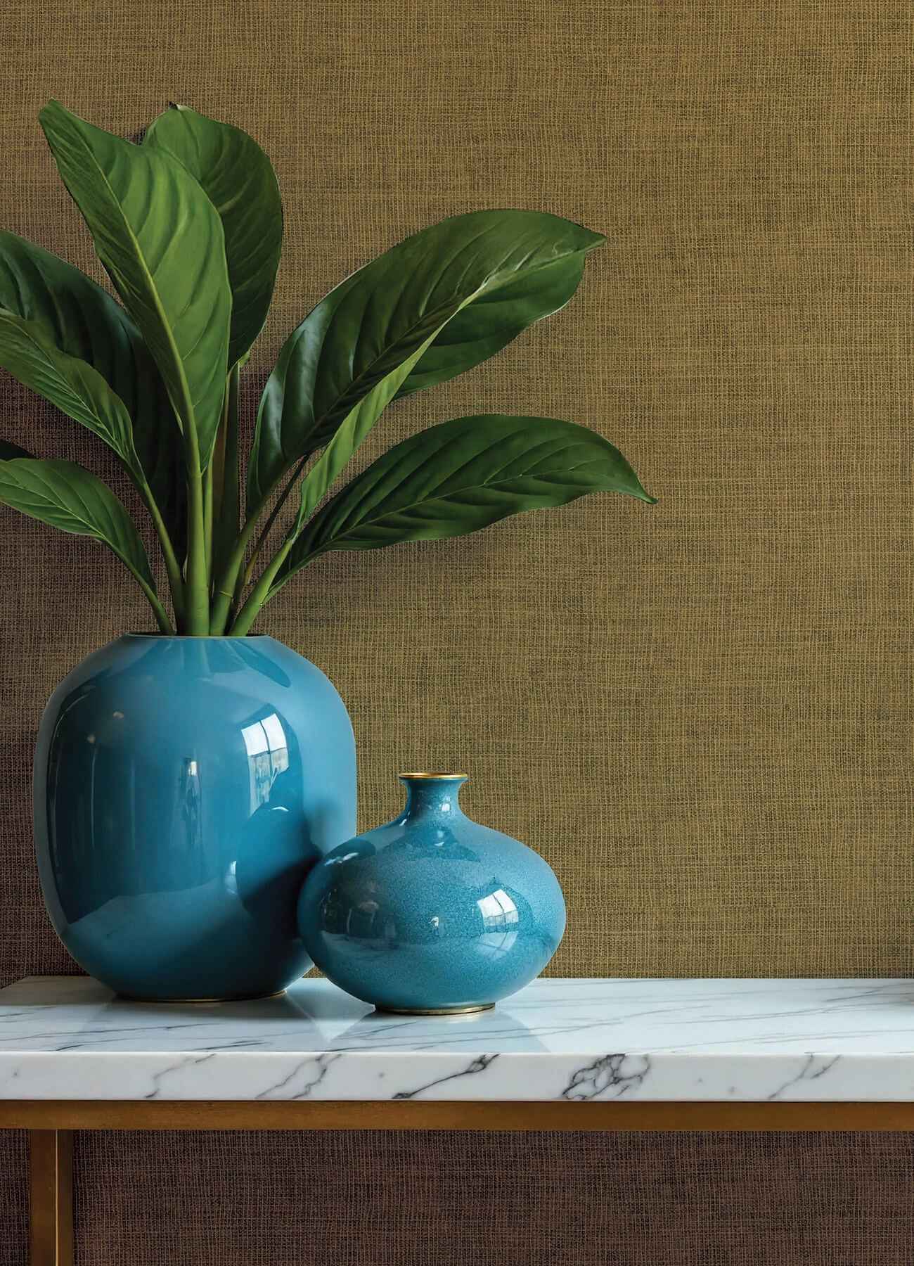 Alba Bronze Open Weave Wallpaper - York Wallcoverings - 4193-7408 - York Wallcoverings Wallpaper