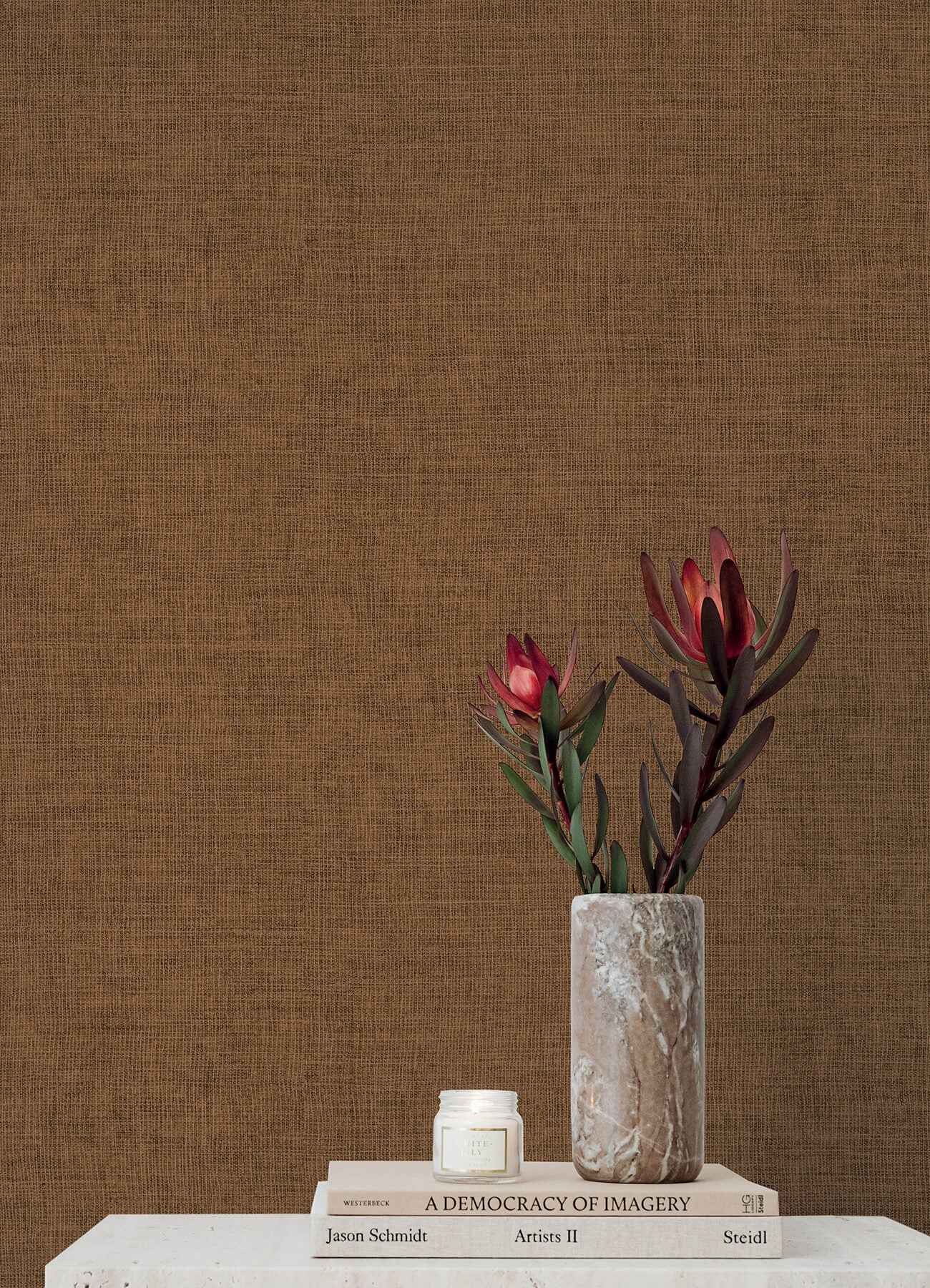 Alba Copper Open Weave Wallpaper - York Wallcoverings - 4193-7409 - York Wallcoverings Papel pintado