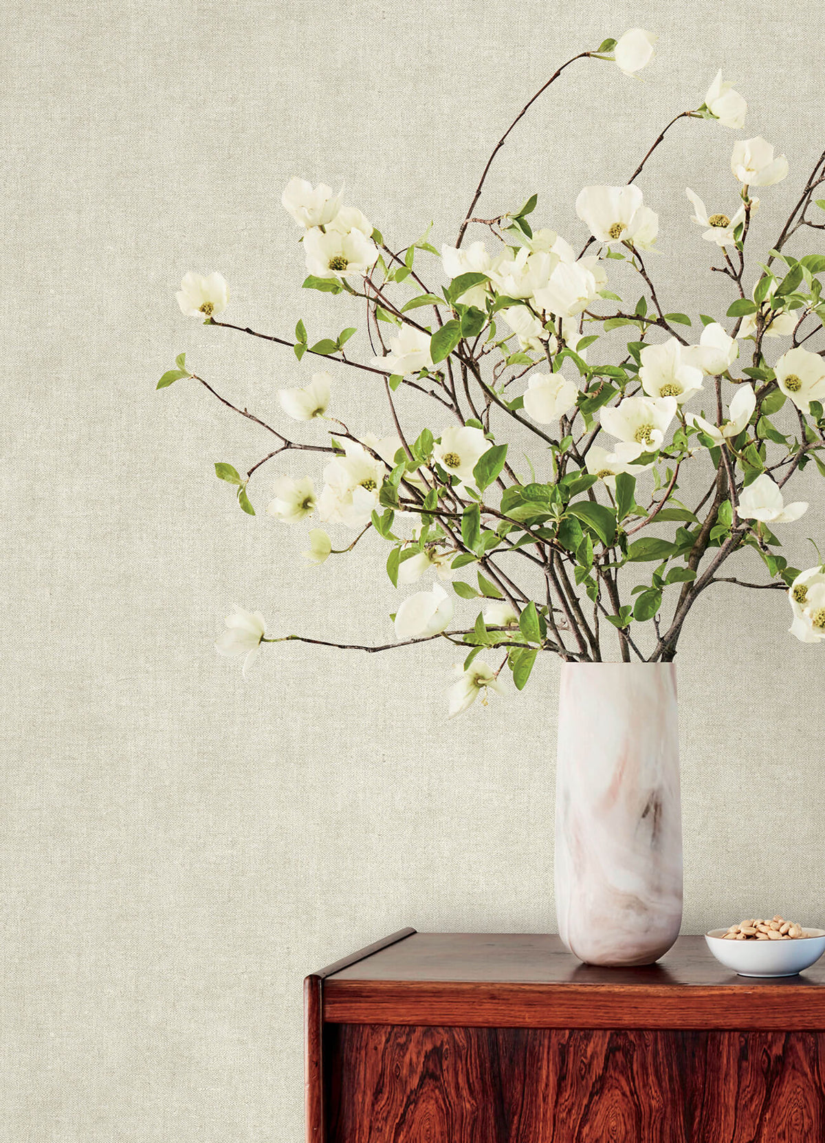 Nuovo Off-White Faux Linen Wallpaper | A-Street Prints 4193-7420 – The ...