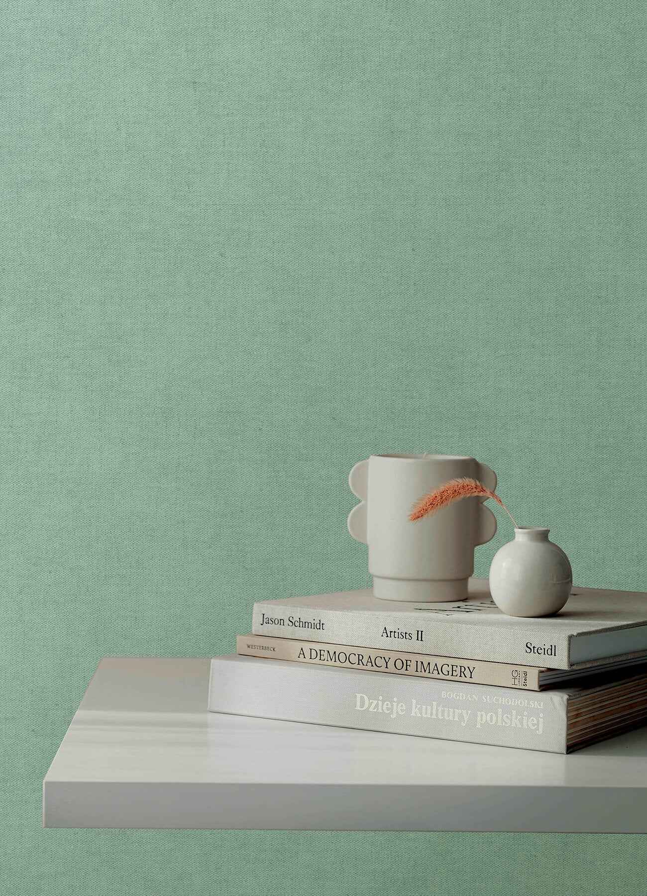 Nuovo Aqua Faux Linen Wallpaper - York Wallcoverings - 4193-7432