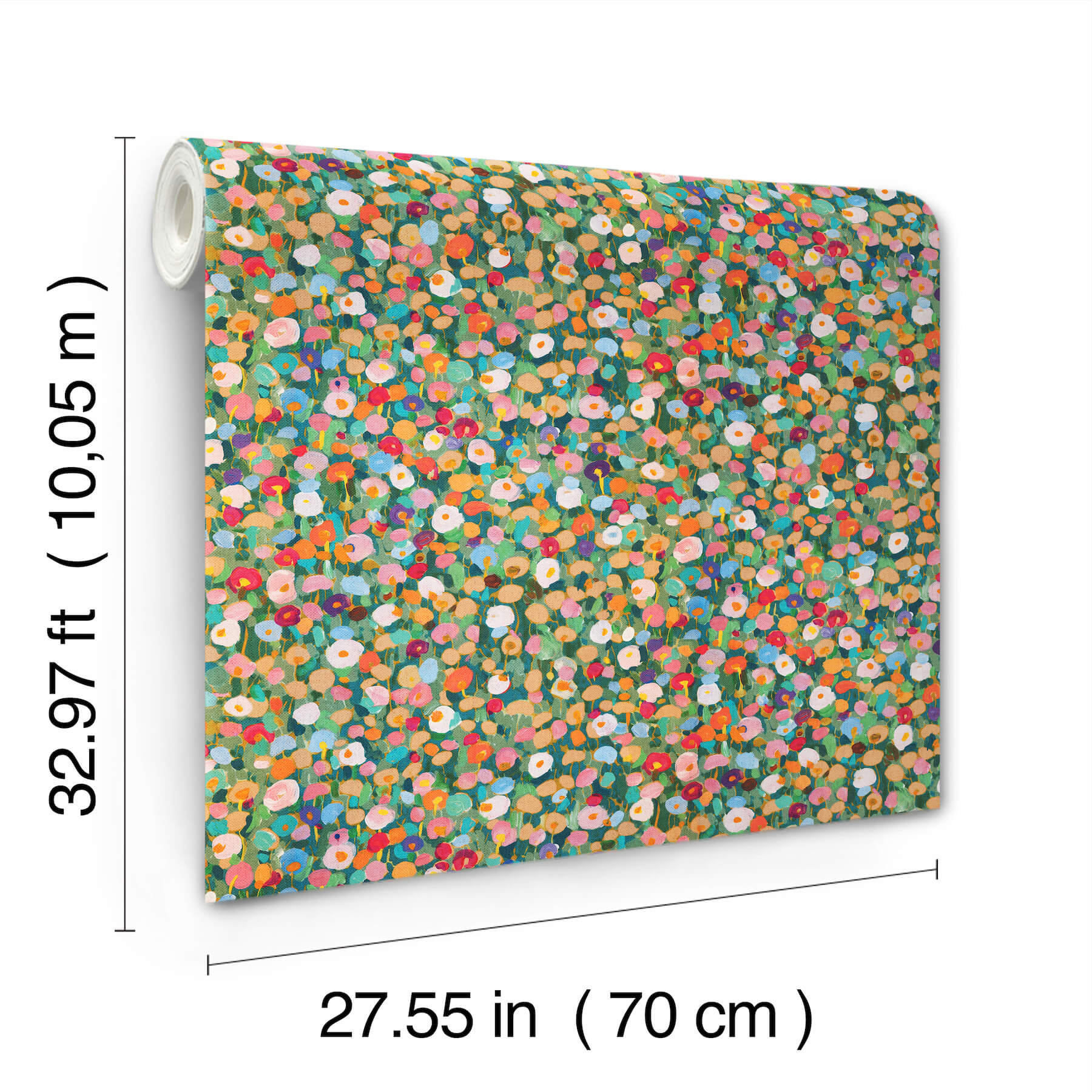 prato-green-petite-floral-wallpaper-york-wallcoverings-4193-7441 - York Wallcoverings Papel pintado