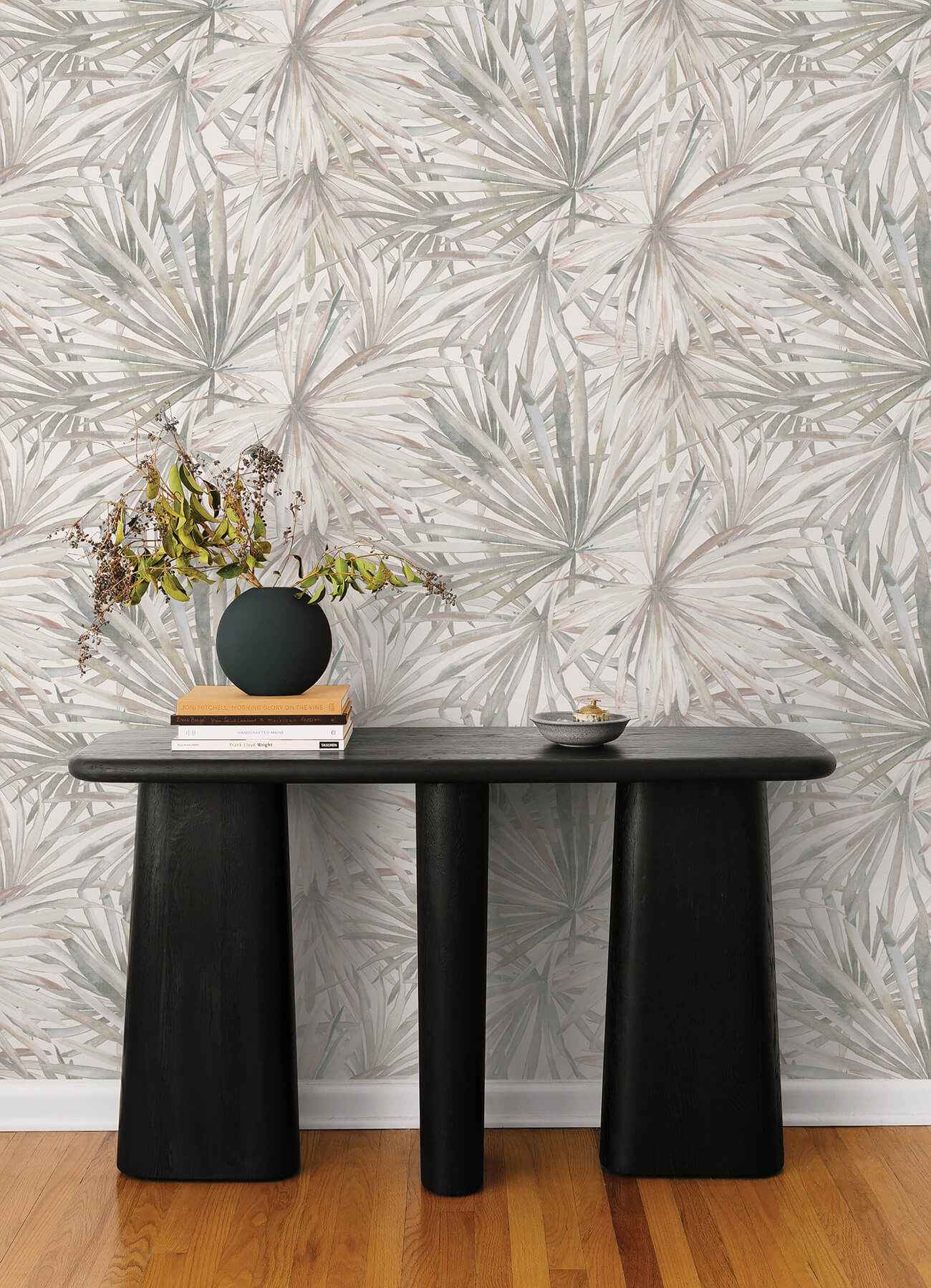 Corifa Cream Palm Leaf Wallpaper - York Wallcoverings - 4193-7450 - York Wallcoverings Wallpaper