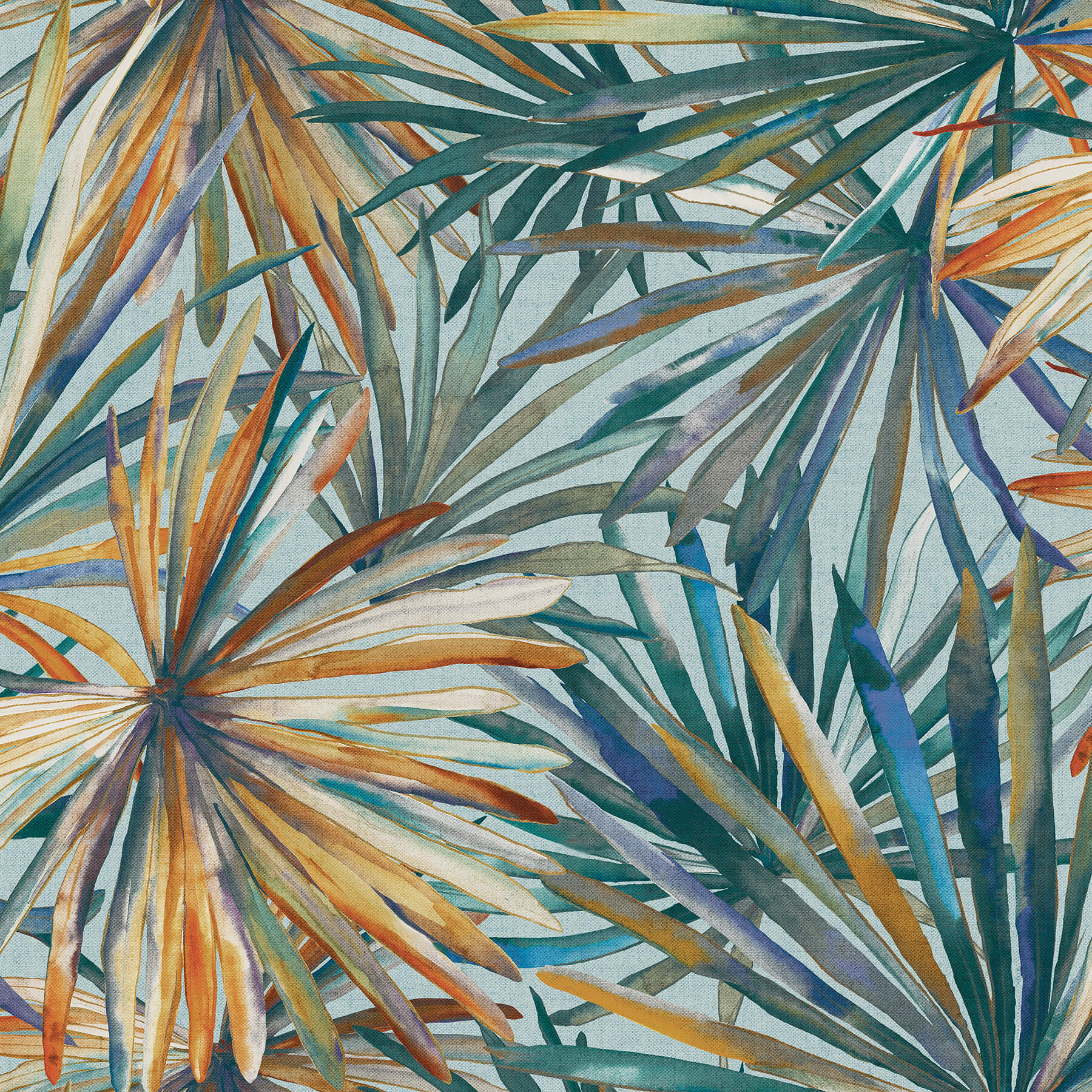 corifa-sea-green-palm-leaf-wallpaper-york-wallcoverings-4193-7451 - York Wallcoverings Wallpaper