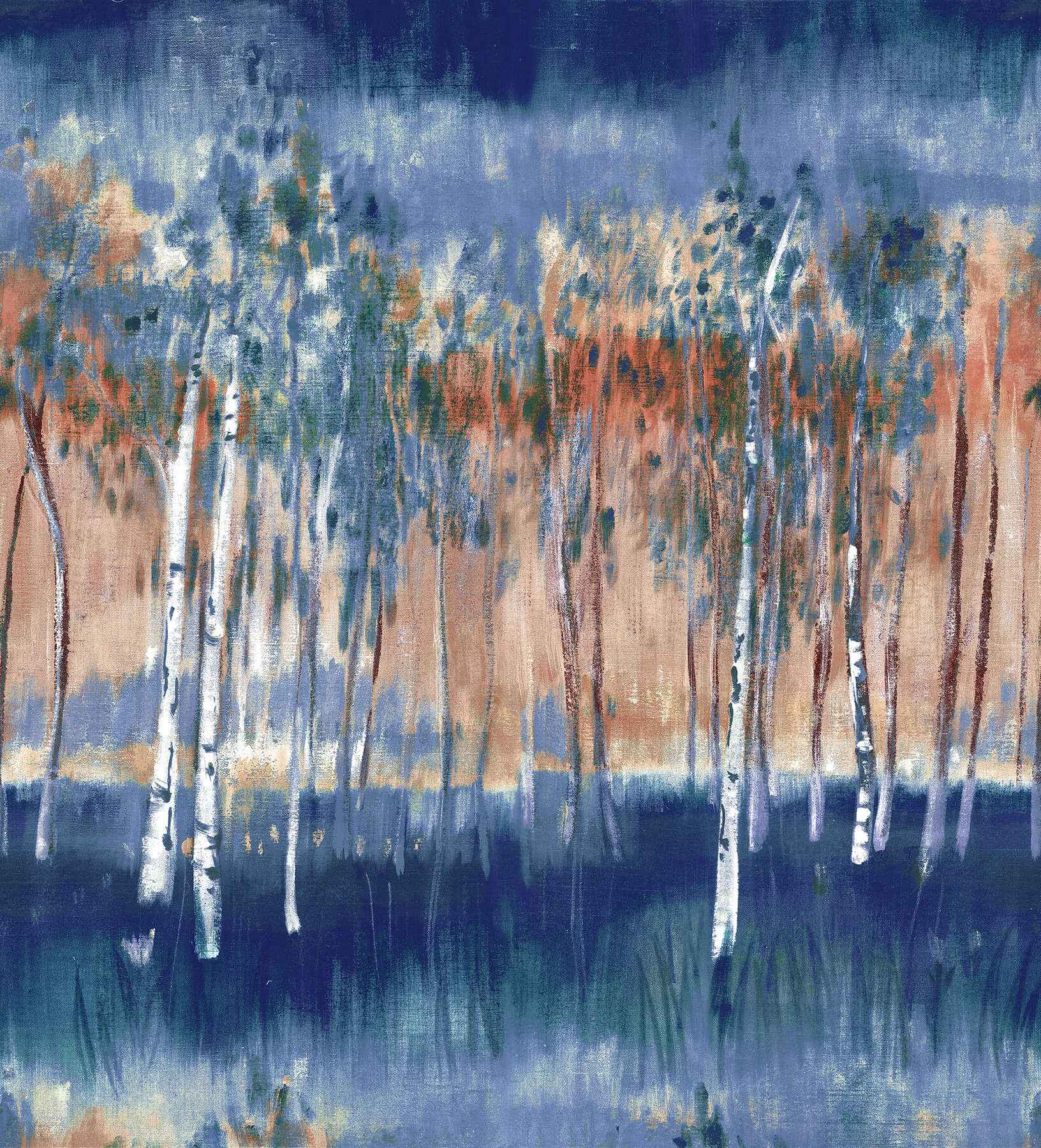 Primavera Dark Blue Wall Mural - York Wallcoverings - 4193-7472M - York Wallcoverings Wallpaper