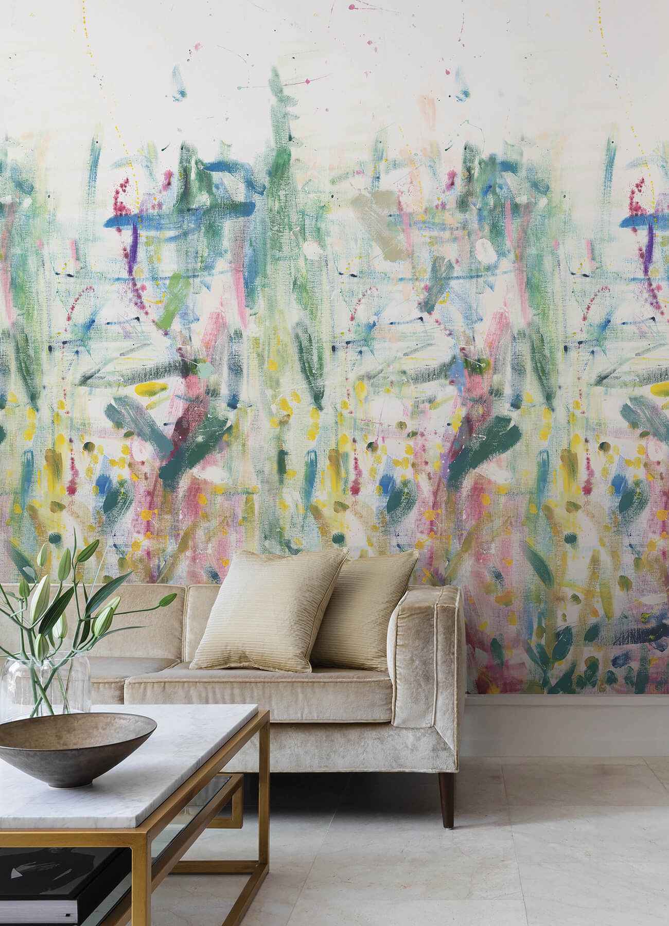 Fresco Neutral Wall Mural - York Wallcoverings - 4193-7492M - York Wallcoverings Wallpaper