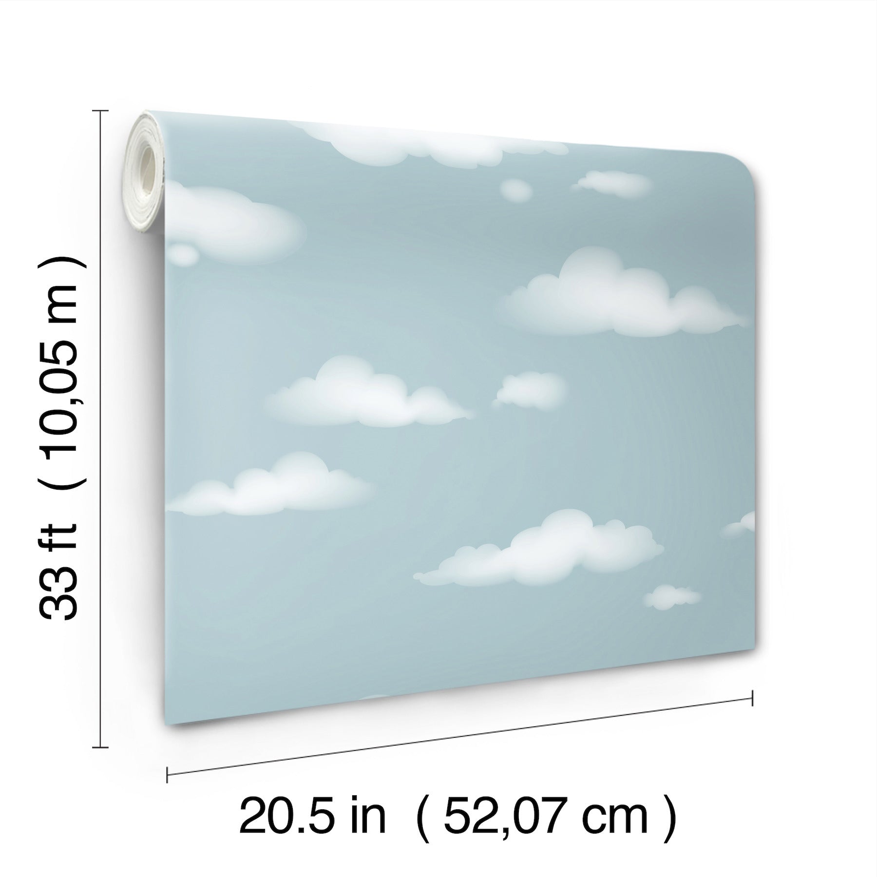 cloudy-sky-blue-scenic-wallpaper-york-wallcoverings-4203-27568 - York Wallcoverings Papel pintado