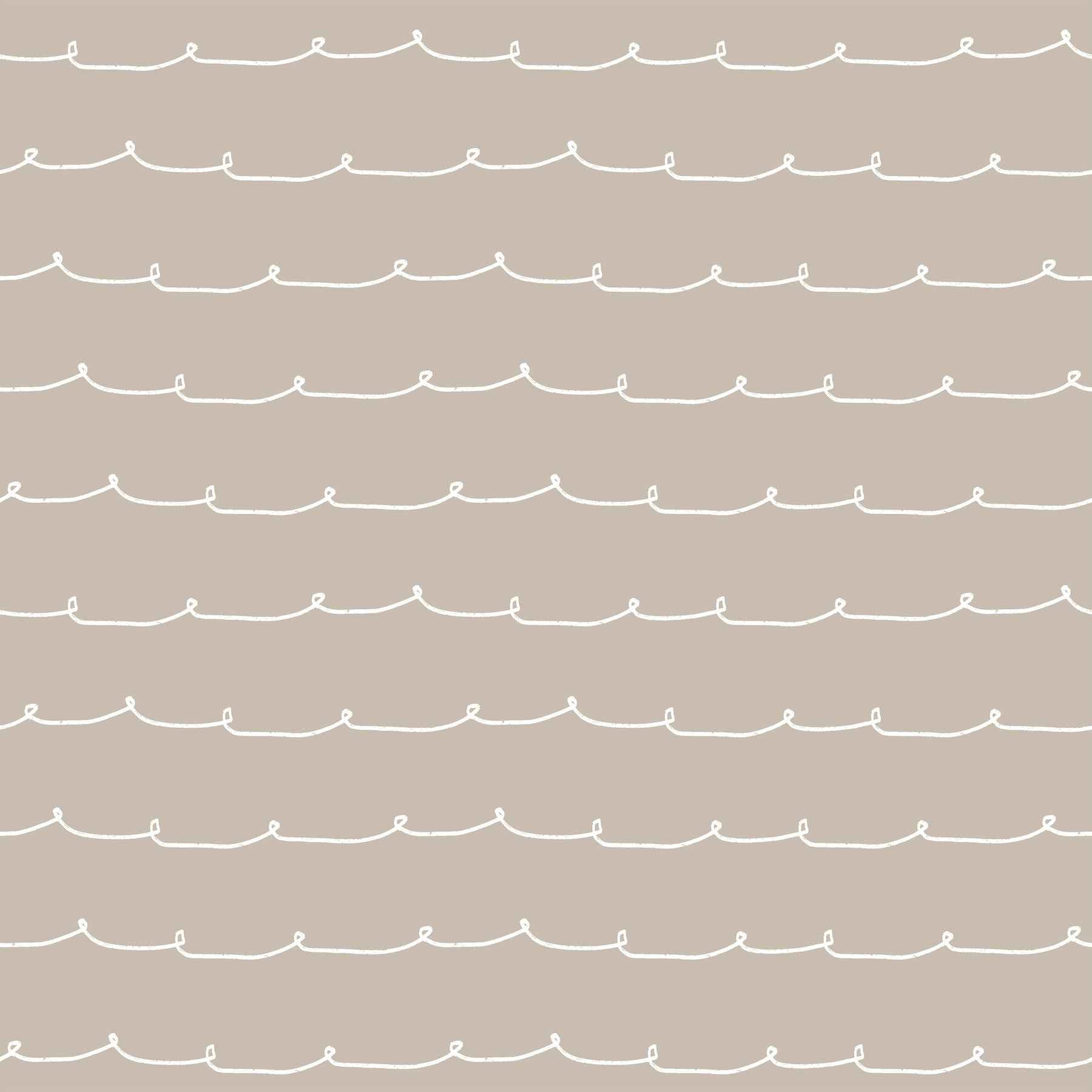 Wiggle Line Taupe Stripe Wallpaper - York Wallcoverings - 4203-27569