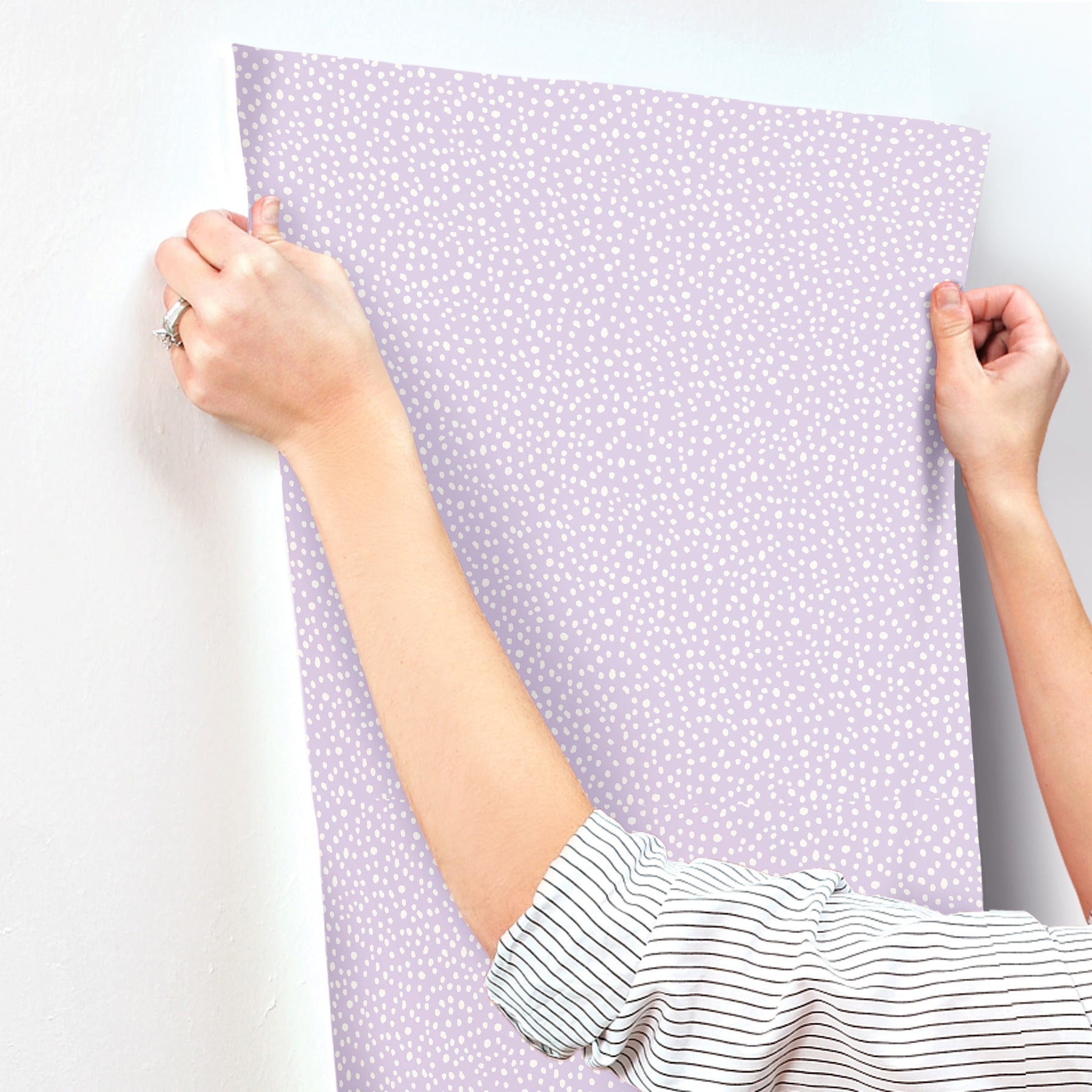 dotty-lavender-petite-polka-dot-wallpaper-york-wallcoverings-4203-27579 - York Wallcoverings Wallpaper