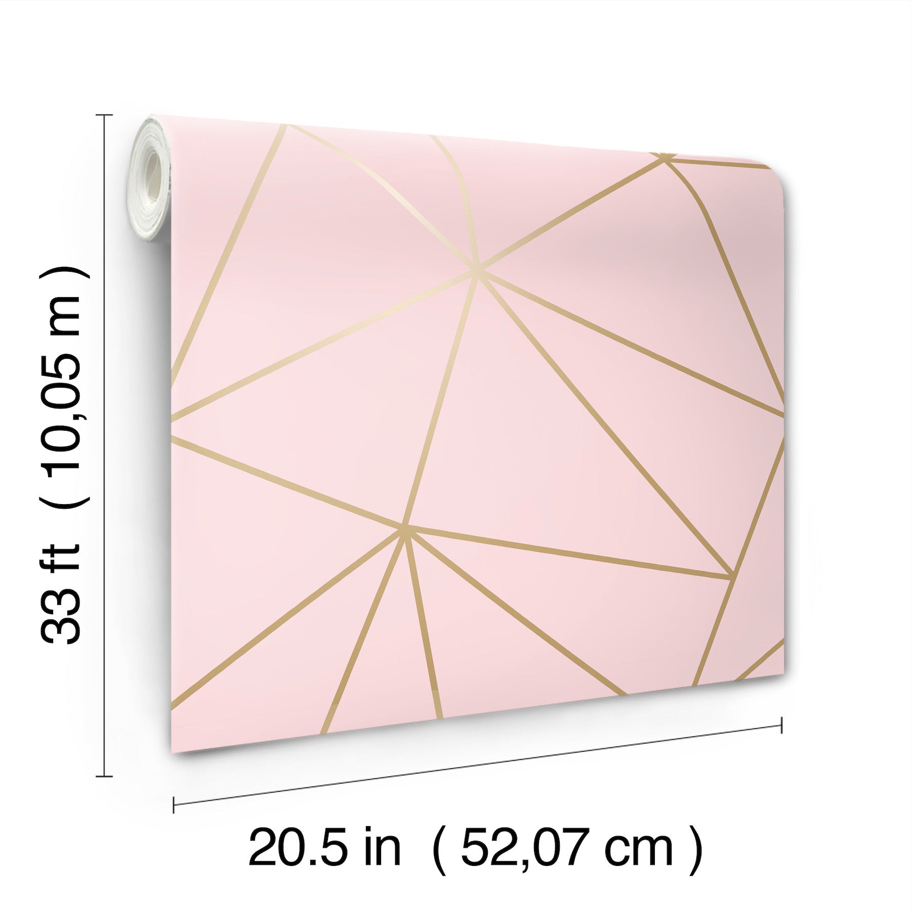 metallic-geo-pink-triangles-wallpaper-york-wallcoverings-4203-27585 - York Wallcoverings Wallpaper