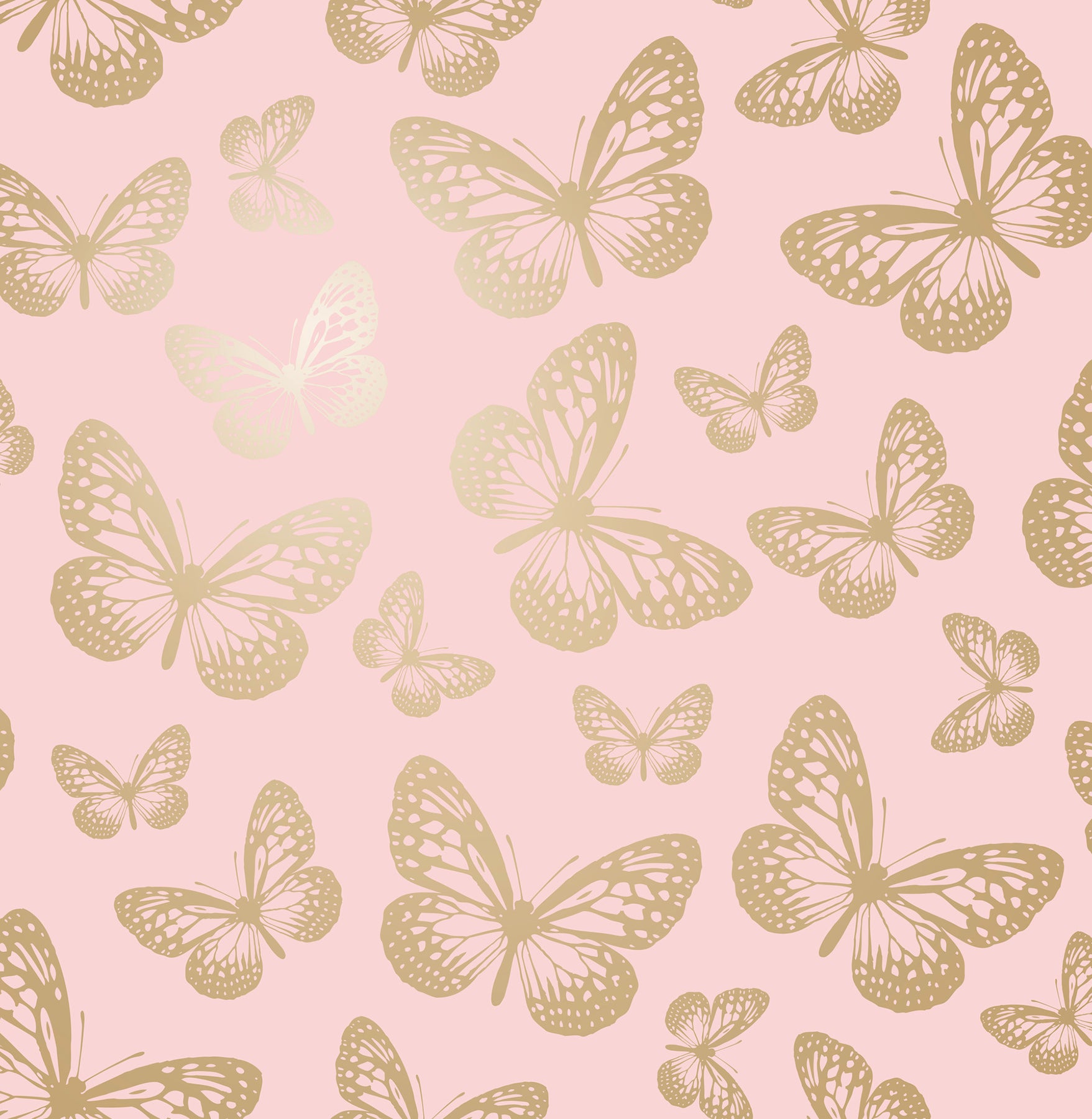 metallic-butterflies-pink-whimsical-wallpaper-york-wallcoverings-4203-27586 - York Wallpaper Wallpaper