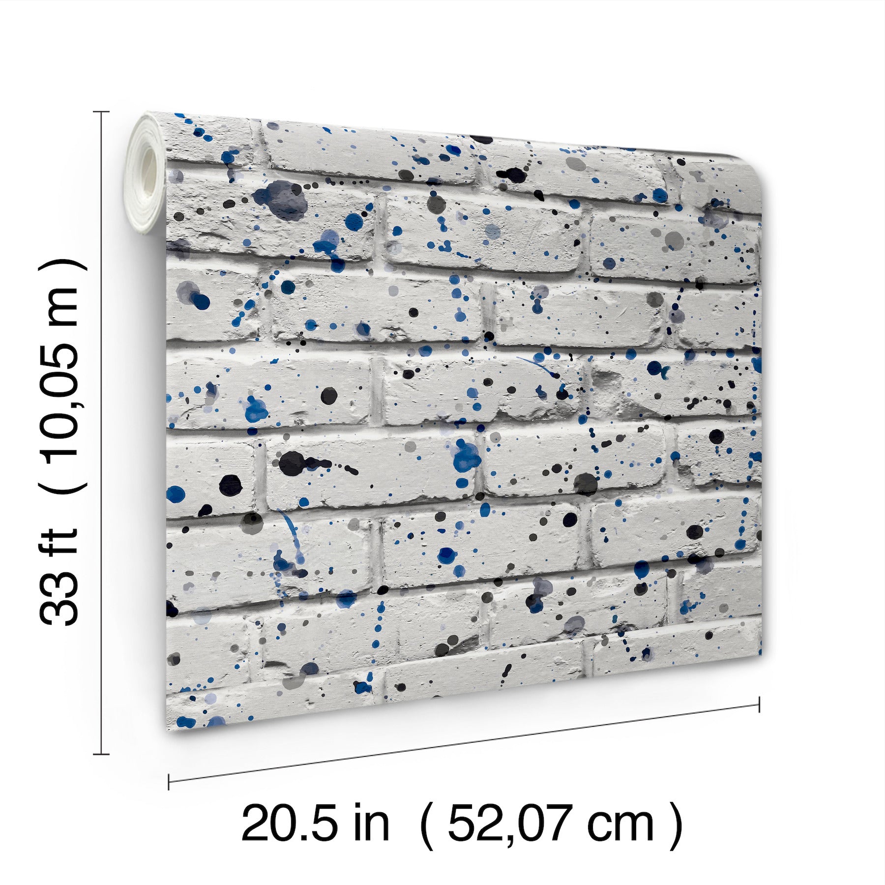 splatter-wall-grey-abstract-wallpaper-york-wallcoverings-4203-27589 - York Wallcoverings Papel pintado
