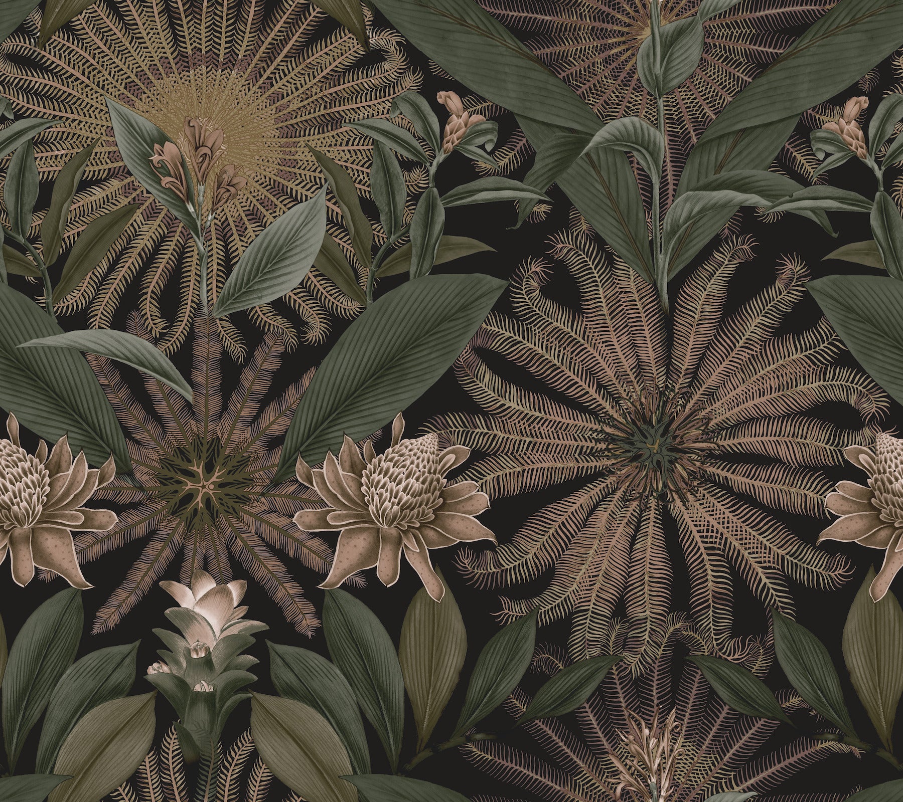 enchanted-garden-chocolate-tropical-wallpaper-york-wallcoverings-vr1529