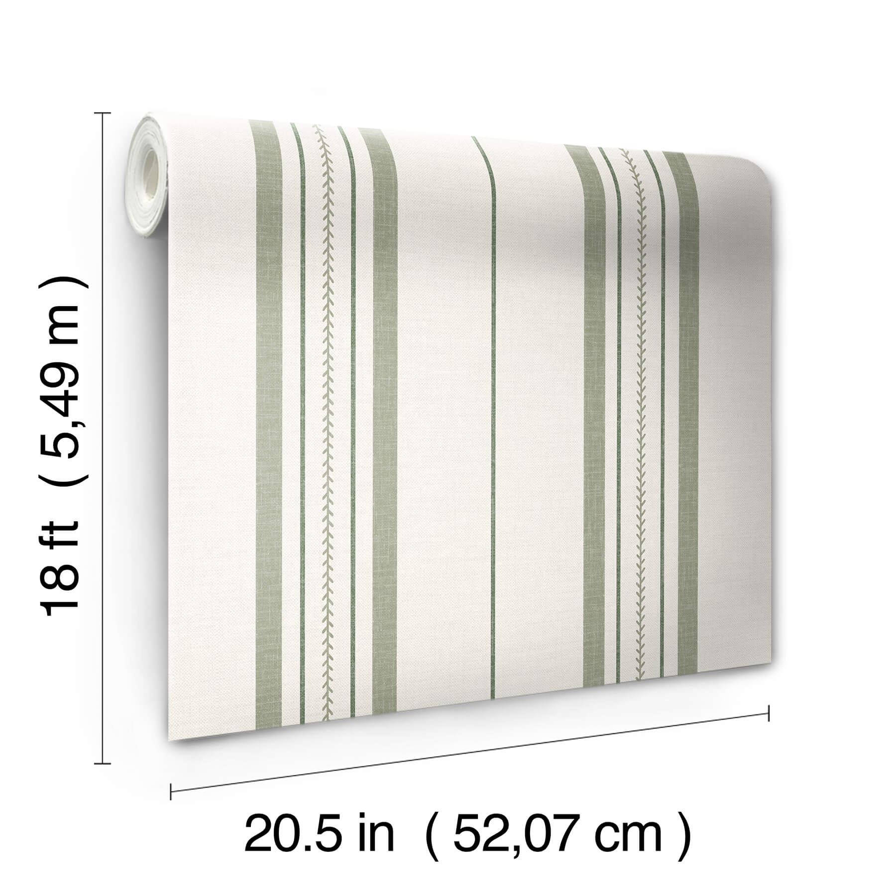 townhouse-stripe-ivy-peel-and-stick-wallpaper-york-wallcoverings-bbs6552 - York Wallcoverings Wallpaper
