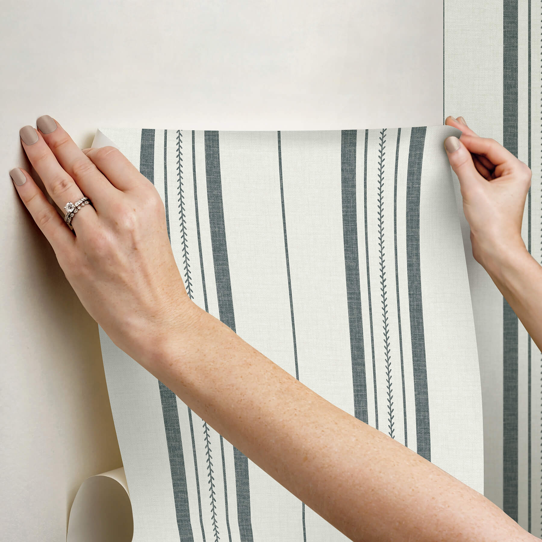 townhouse-stripe-dusk-peel-and-stick-wallpaper-york-wallcoverings-bbs6554 - York Wallcoverings Wallpaper