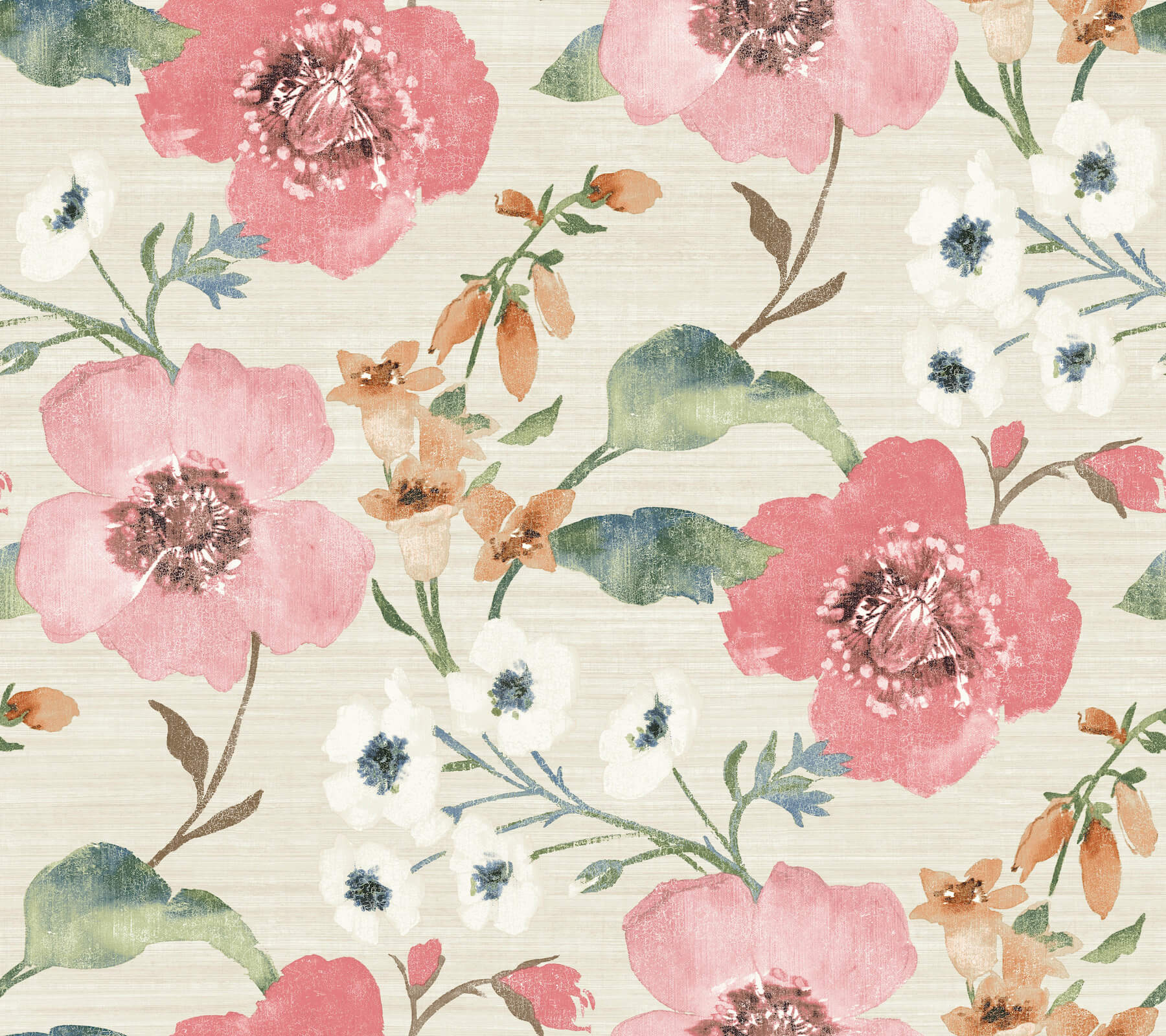 evelyn-pink-floral-wallpaper-york-wallcoverings-ll3200 - York Wallcoverings Wallpaper