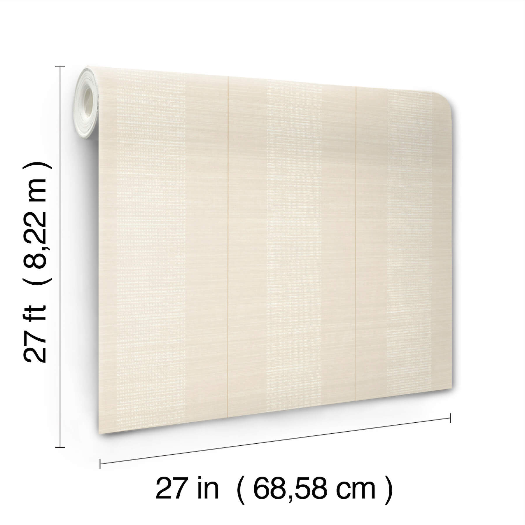 colbert-stripe-ivory-textured-wallpaper-york-wallcoverings-ll3205 - York Wallcoverings Wallpaper