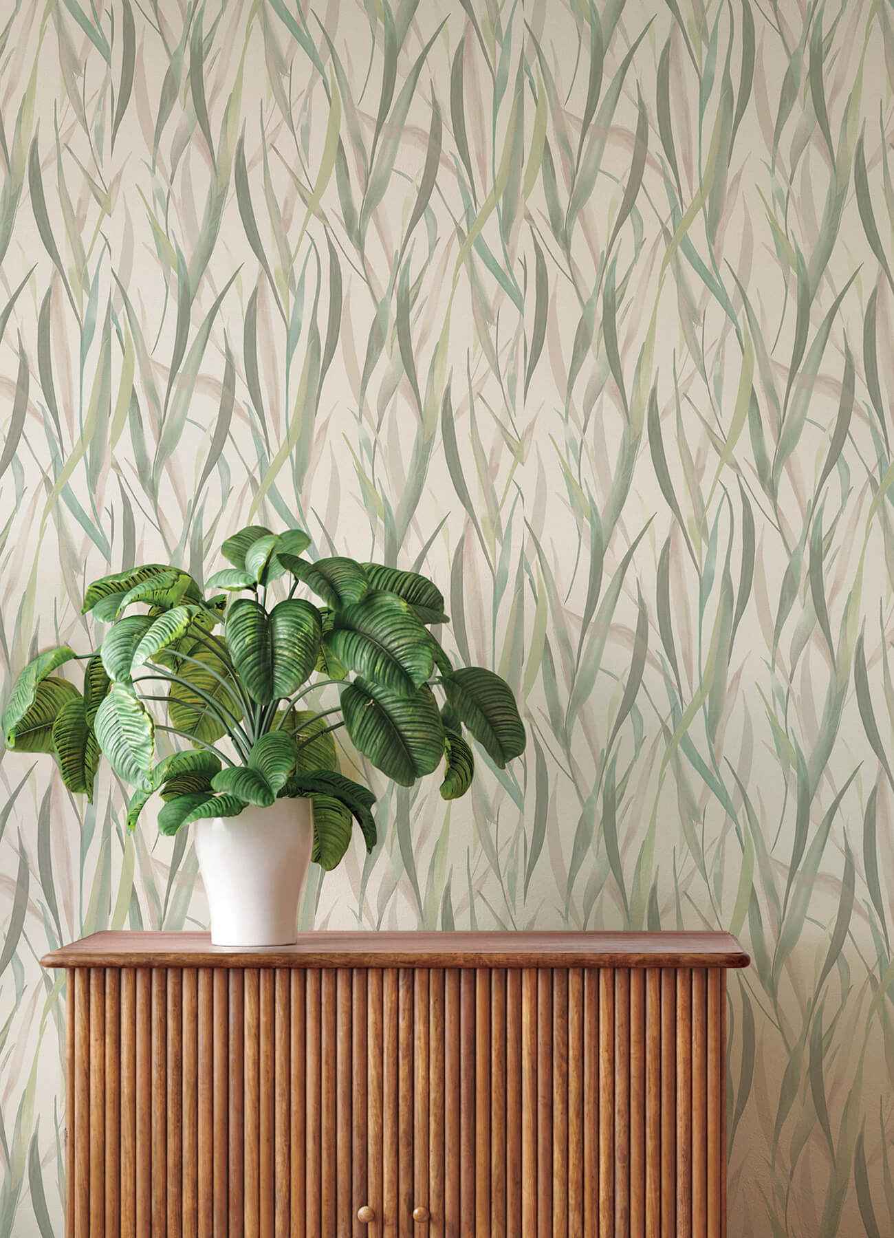 Willoughby Green Fronds Wallpaper - York Wallcoverings - 4202-330212 - York Wallcoverings Wallpaper