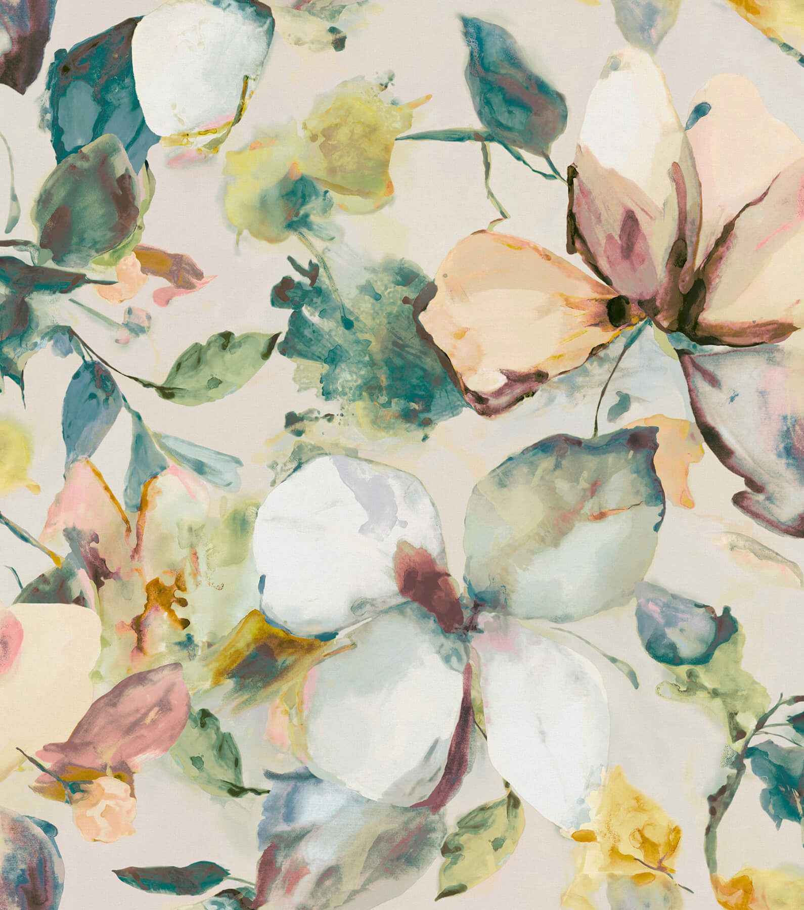 Florian Teal Wall Mural - York Wallcoverings - 4202-367553M