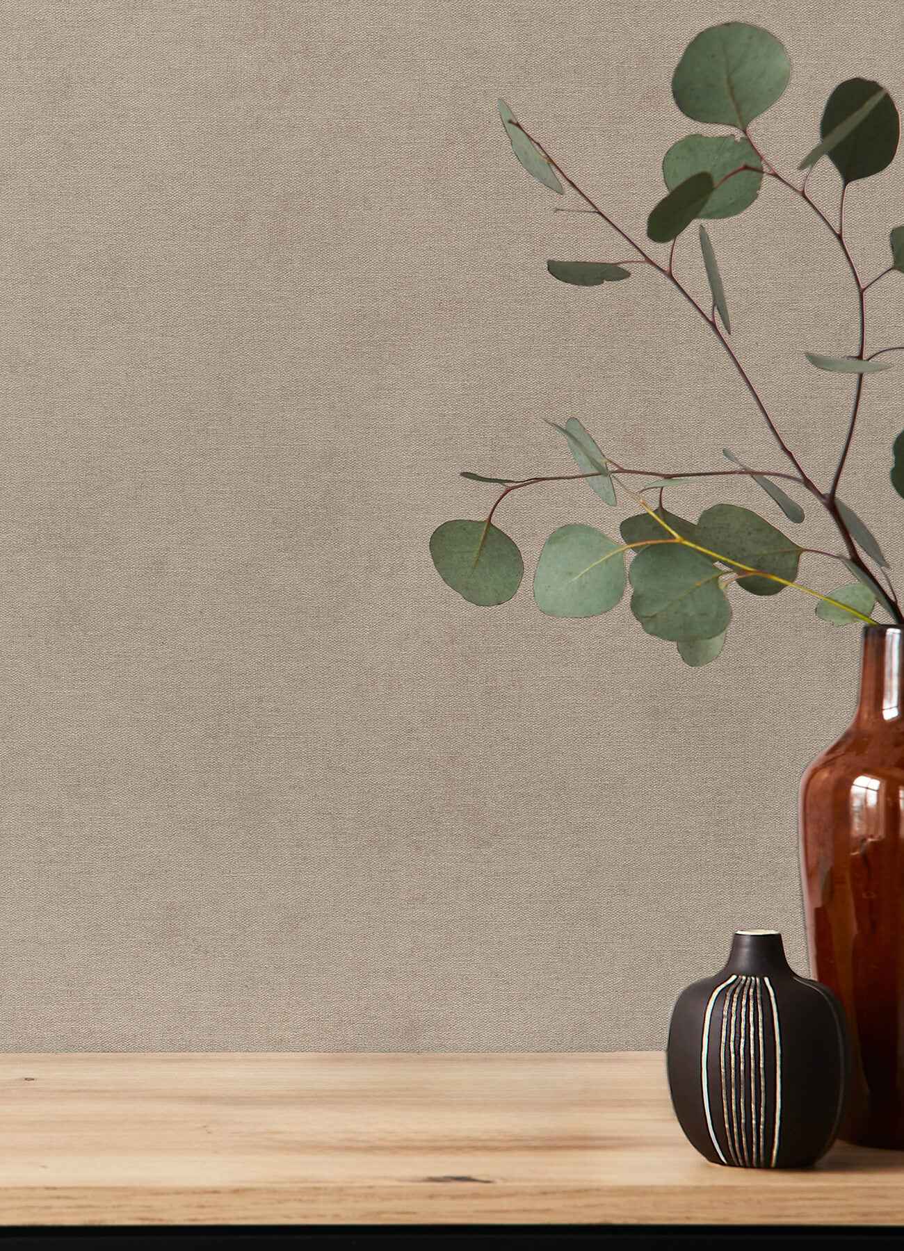 Cullen Light Brown Faux Linen Wallpaper - York Wallcoverings - 4202-408164 - York Wallcoverings Wallpaper