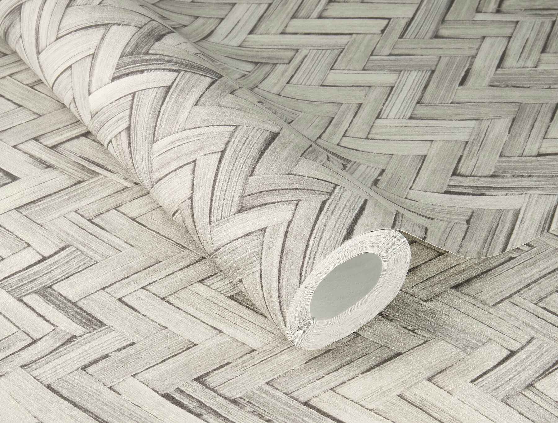 Ellery Light Grey Herringbone Wallpaper - York Wallcoverings - 4202-410365 - York Wallcoverings Wallpaper