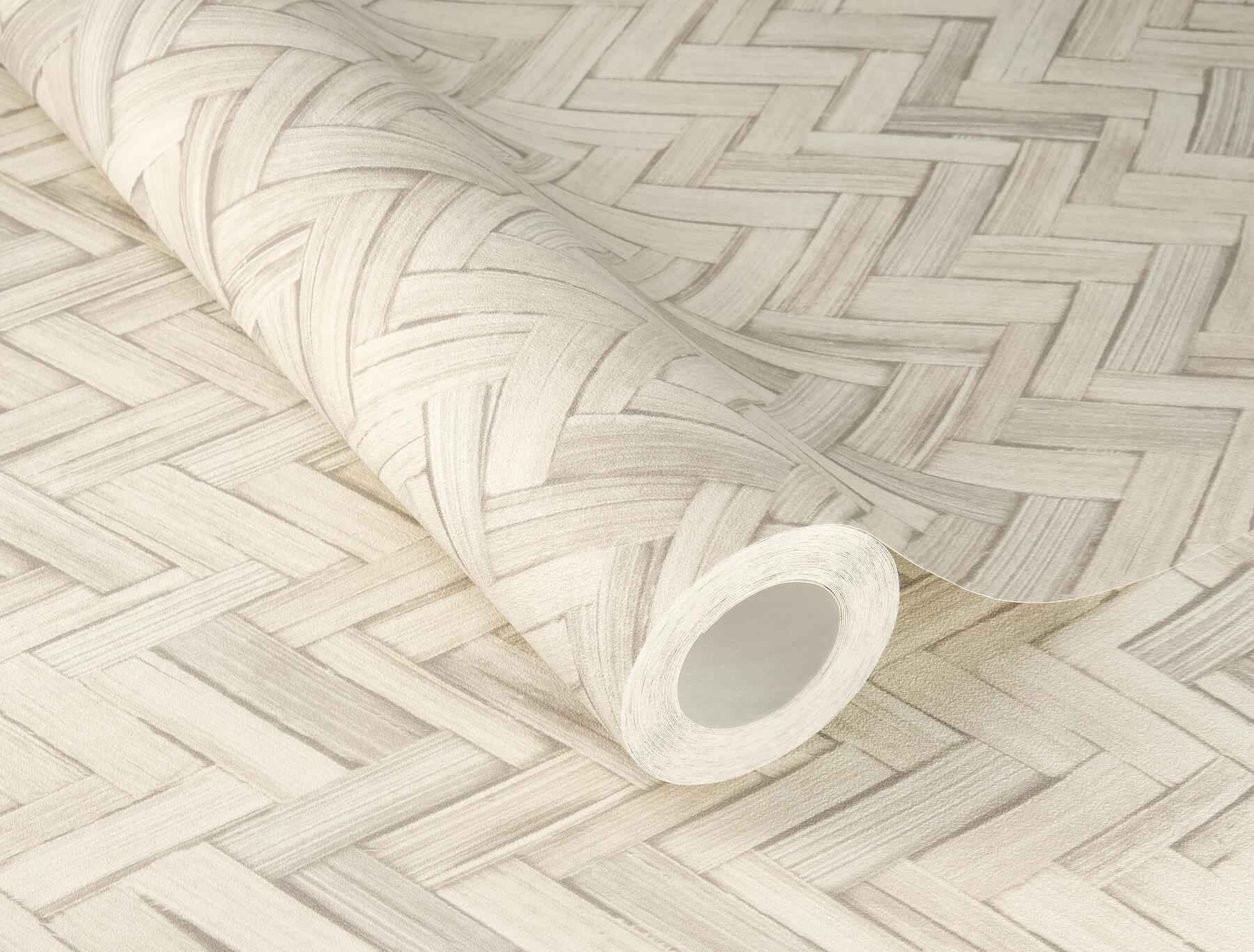 Ellery Beige Herringbone Wallpaper - York Wallcoverings - 4202-410372 - York Wallcoverings Wallpaper