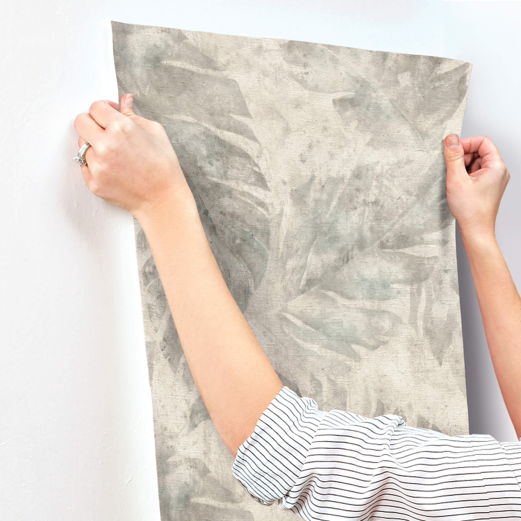 sanne-grey-palm-wallpaper-york-wallcoverings-4202-416138 - York Wallcoverings Wallpaper