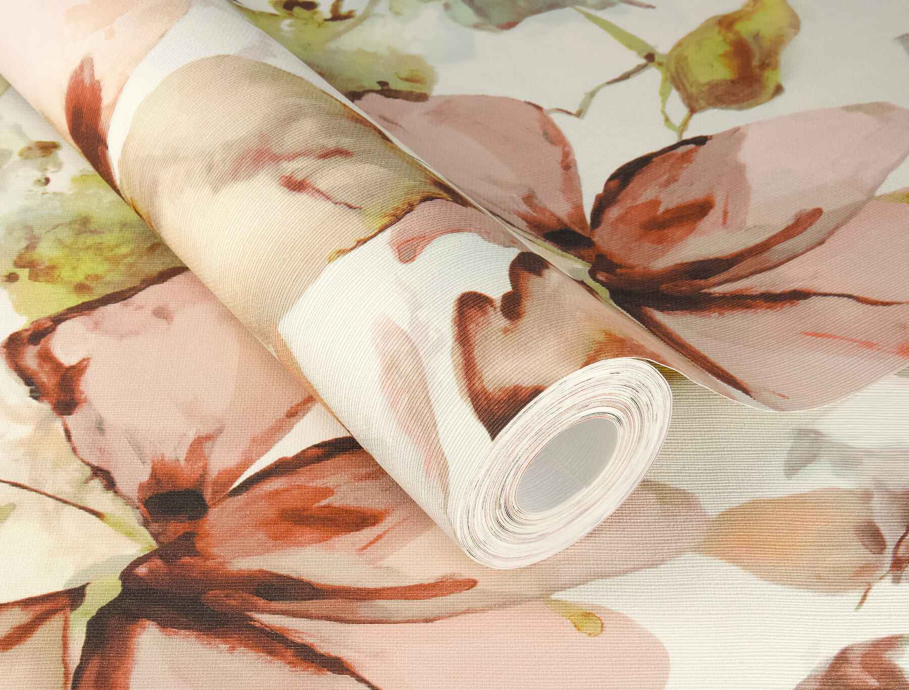 Liliana Pink Floral Wallpaper - York Wallcoverings - 4202-481259 - York Wallcoverings Wallpaper