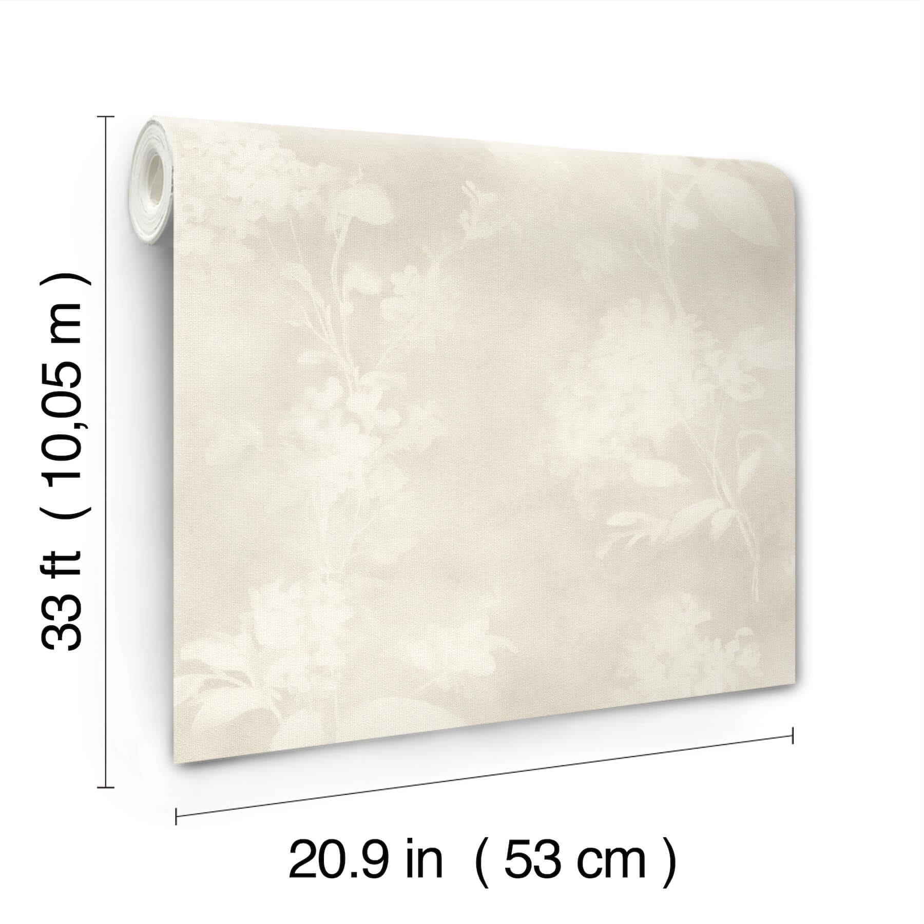 izara-light-grey-botanical-wallpaper-york-wallcoverings-4202-481457 - York Wallcoverings Wallpaper