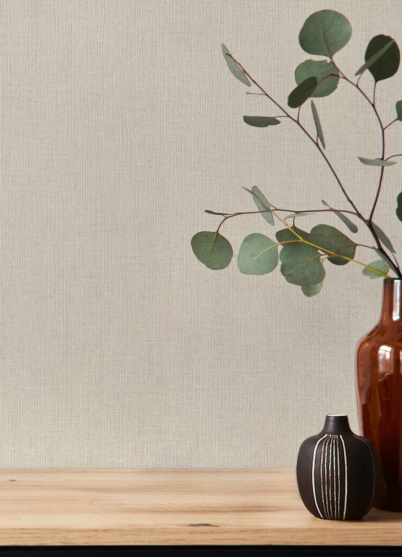 Naim Beige Solid Texture Wallpaper - York Wallcoverings - 4202-484533