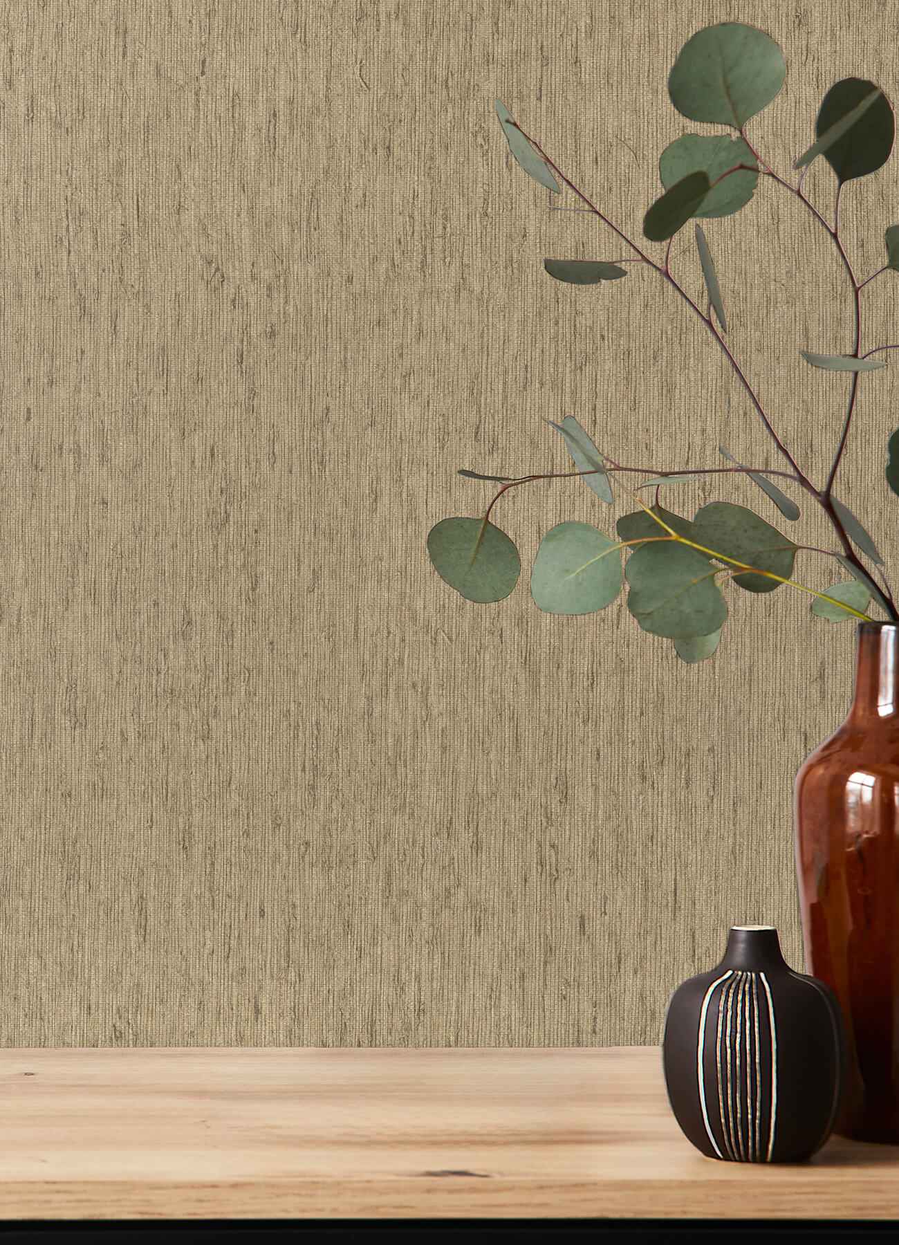 Roison Khaki Birch Bark Wallpaper - York Wallcoverings - 4202-571066