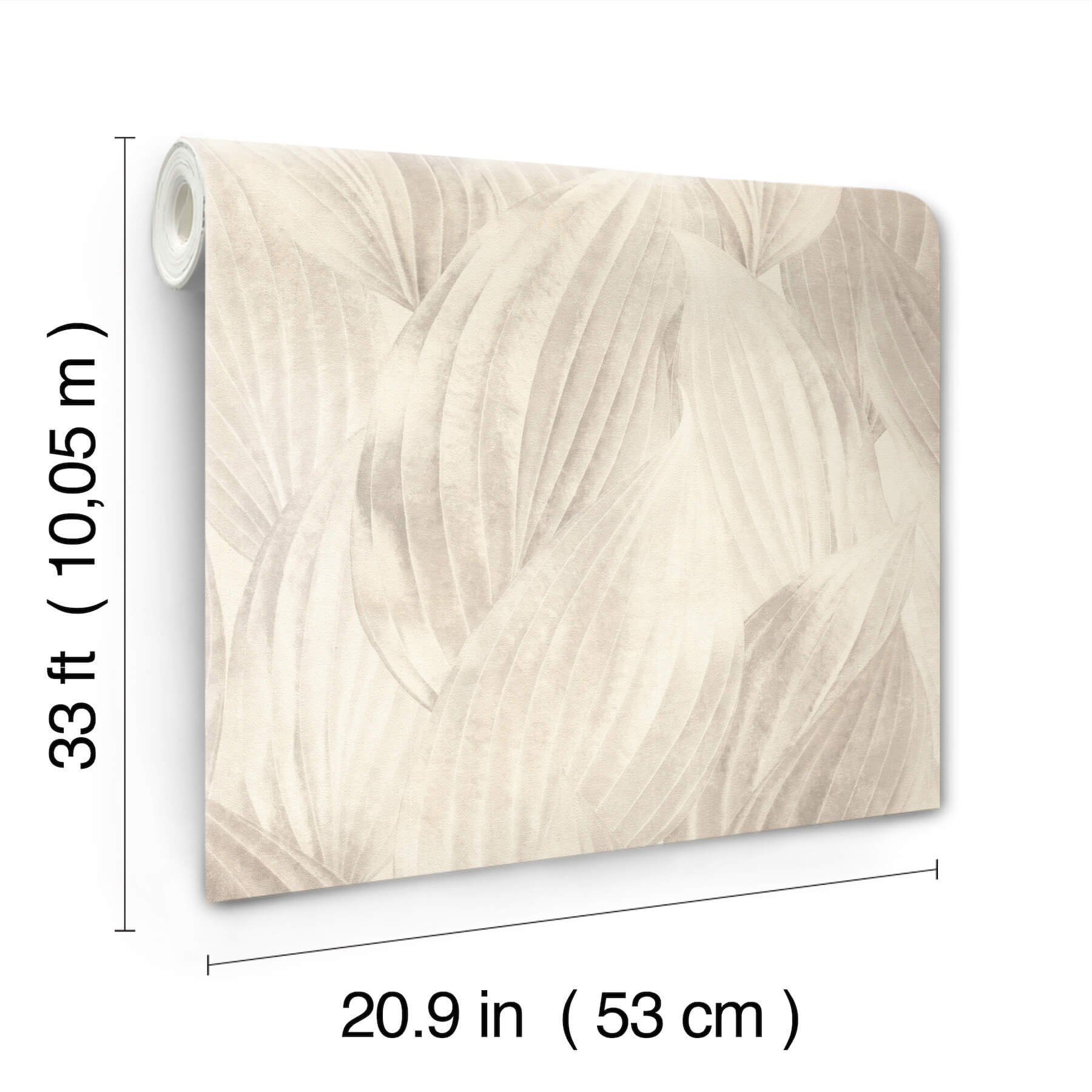 melora-light-grey-leaf-wallpaper-york-wallcoverings-4202-571516 - York Wallcoverings Wallpaper