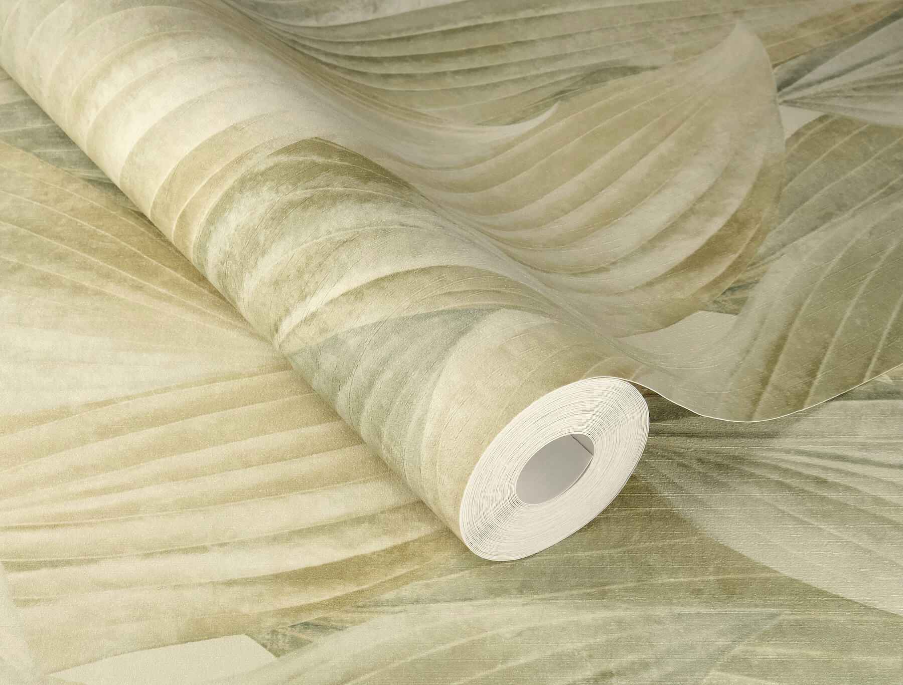 Melora Green Leaf Wallpaper - York Wallcoverings - 4202-571547 - York Wallcoverings Wallpaper