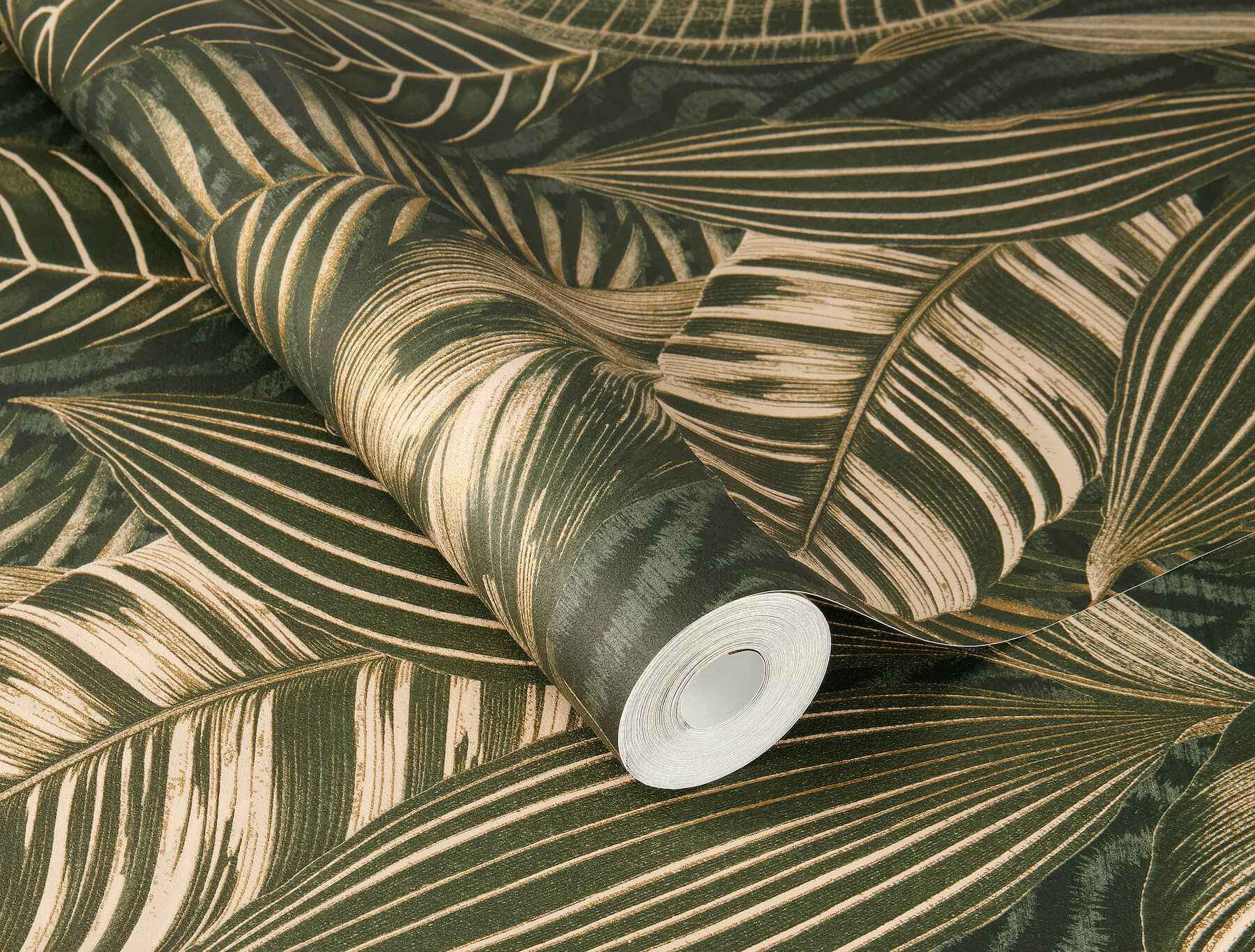 Acacius Dark Green Tropical Foliage Wallpaper - York Wallcoverings - 4202-751826 - York Wallcoverings Wallpaper