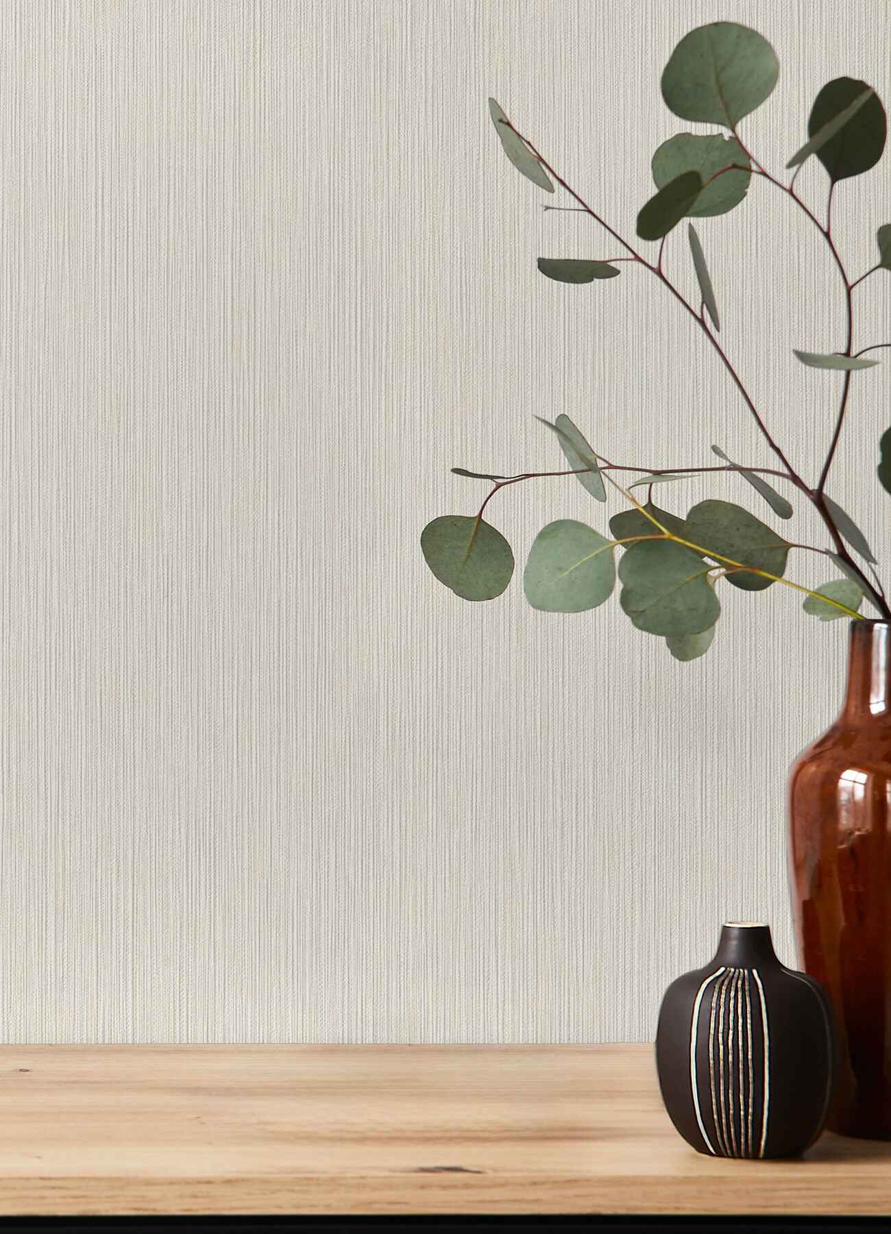 Oren Ivory Shimmering Striations Wallpaper - York Wallcoverings - 4202-844306