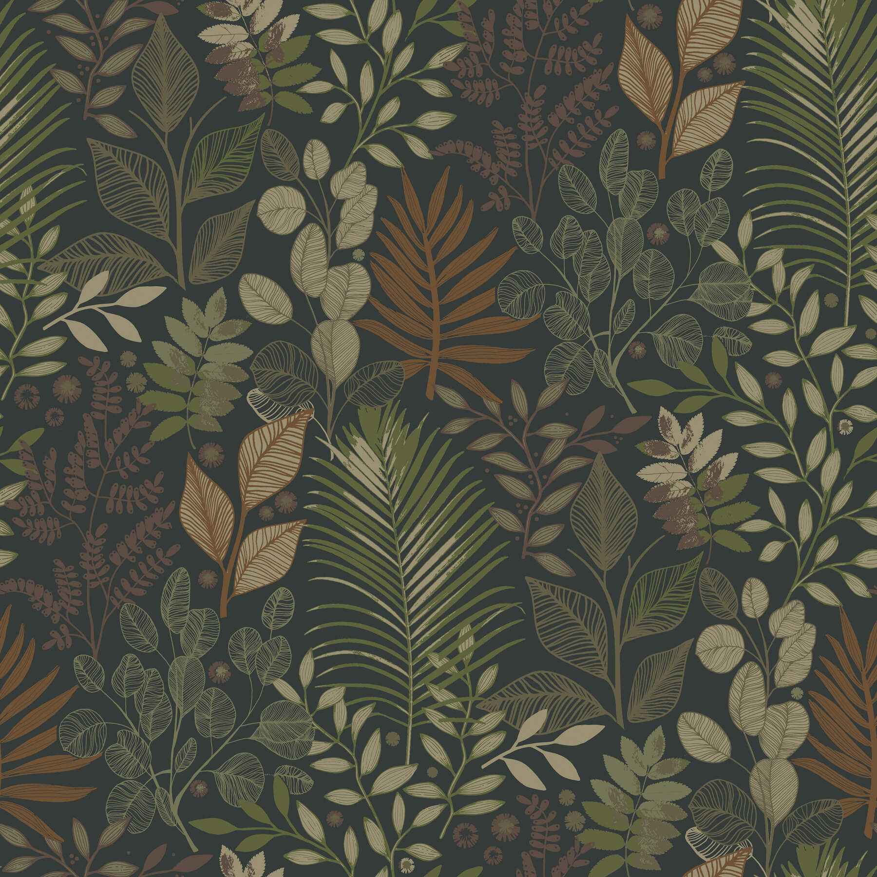 Ängslycka Black Forest Botanicals Wallpaper - York Wallcoverings - 4201-20104 - York Wallcoverings Wallpaper
