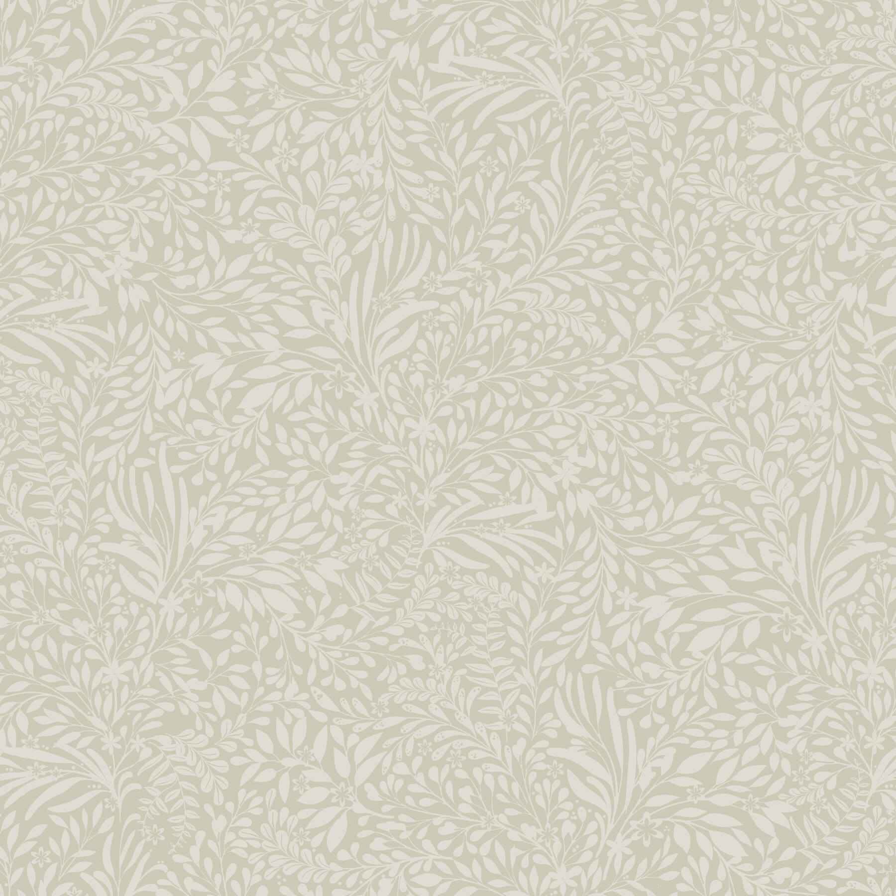 Kristina Taupe Botanical Wallpaper - York Wallcoverings - 4201-20127 - York Wallcoverings Wallpaper