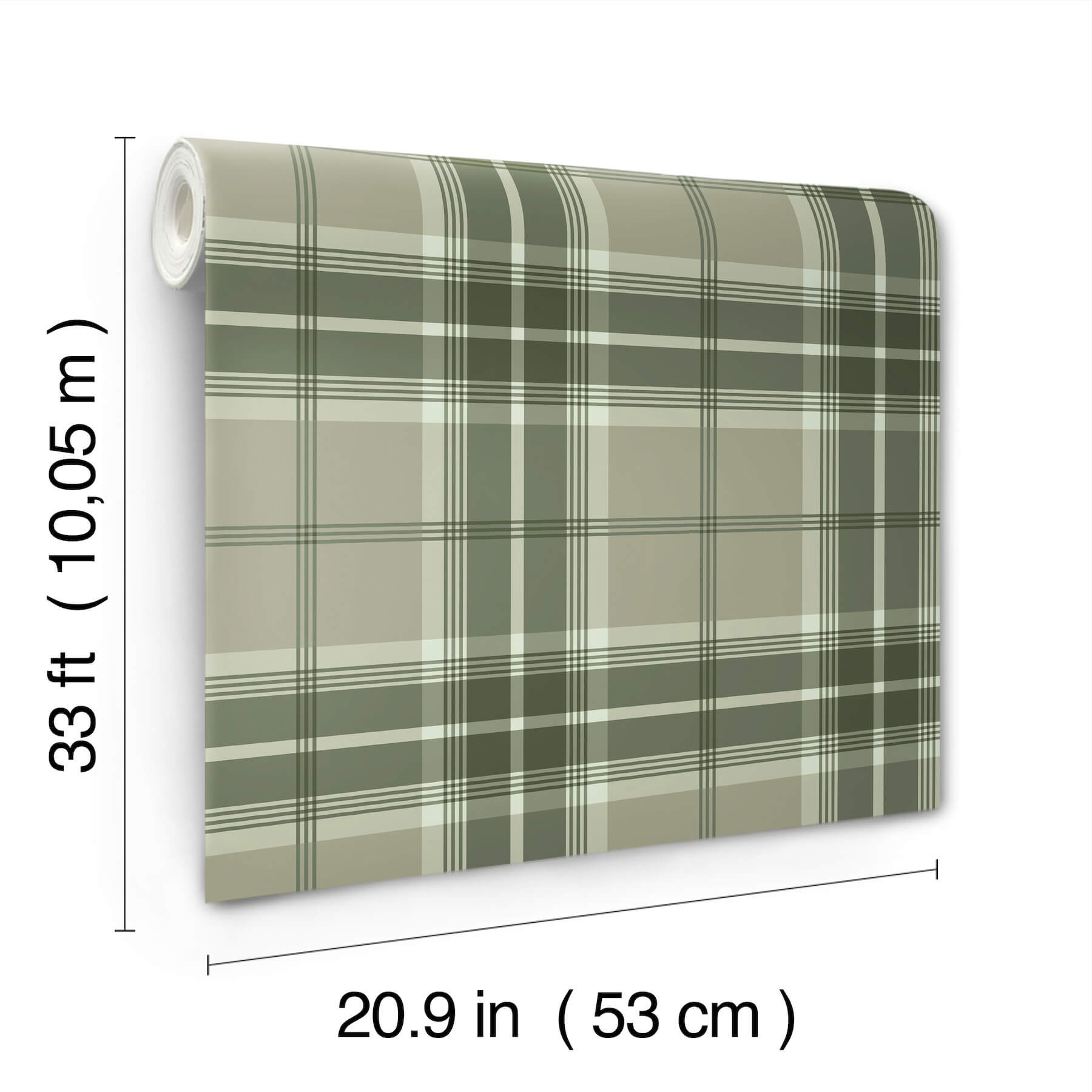 emma-evergreen-plaid-wallpaper-york-wallcoverings-4201-20131 - York Wallcoverings Wallpaper