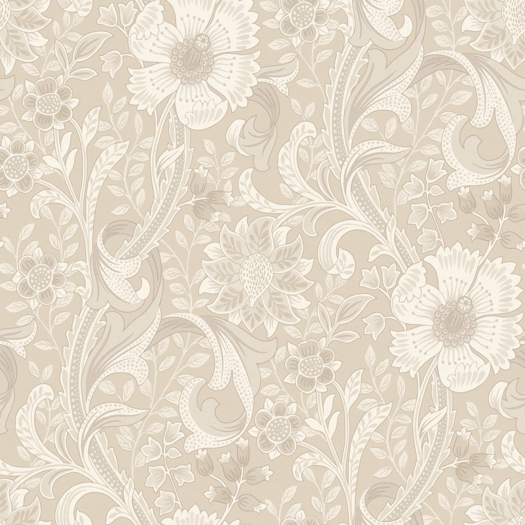 liora-beige-floral-trail-wallpaper-york-wallcoverings-4191-83012 - York Wallcoverings Wallpaper