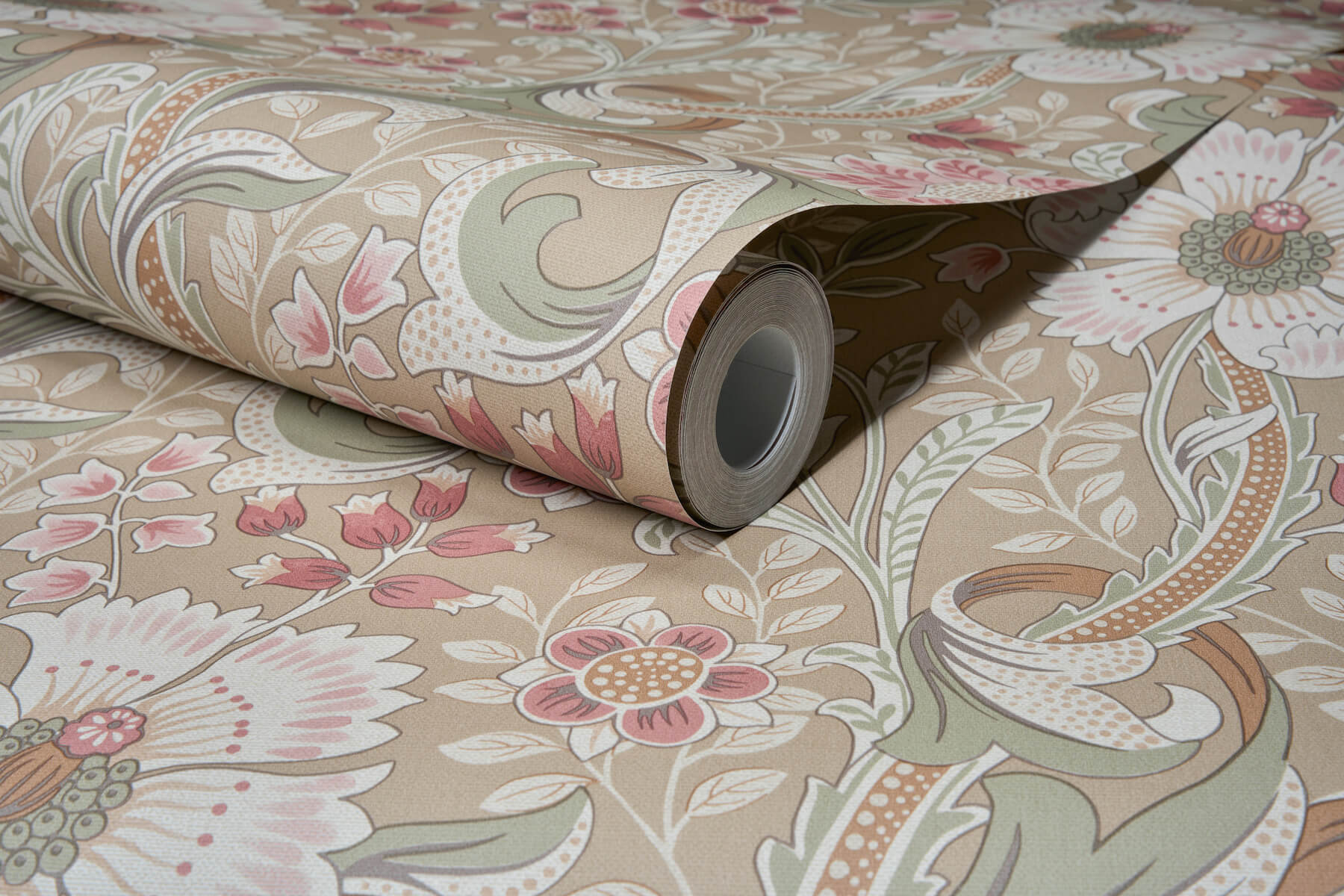 liora-taupe-floral-trail-wallpaper-york-wallcoverings-4191-83015 - York Wallcoverings Papel pintado