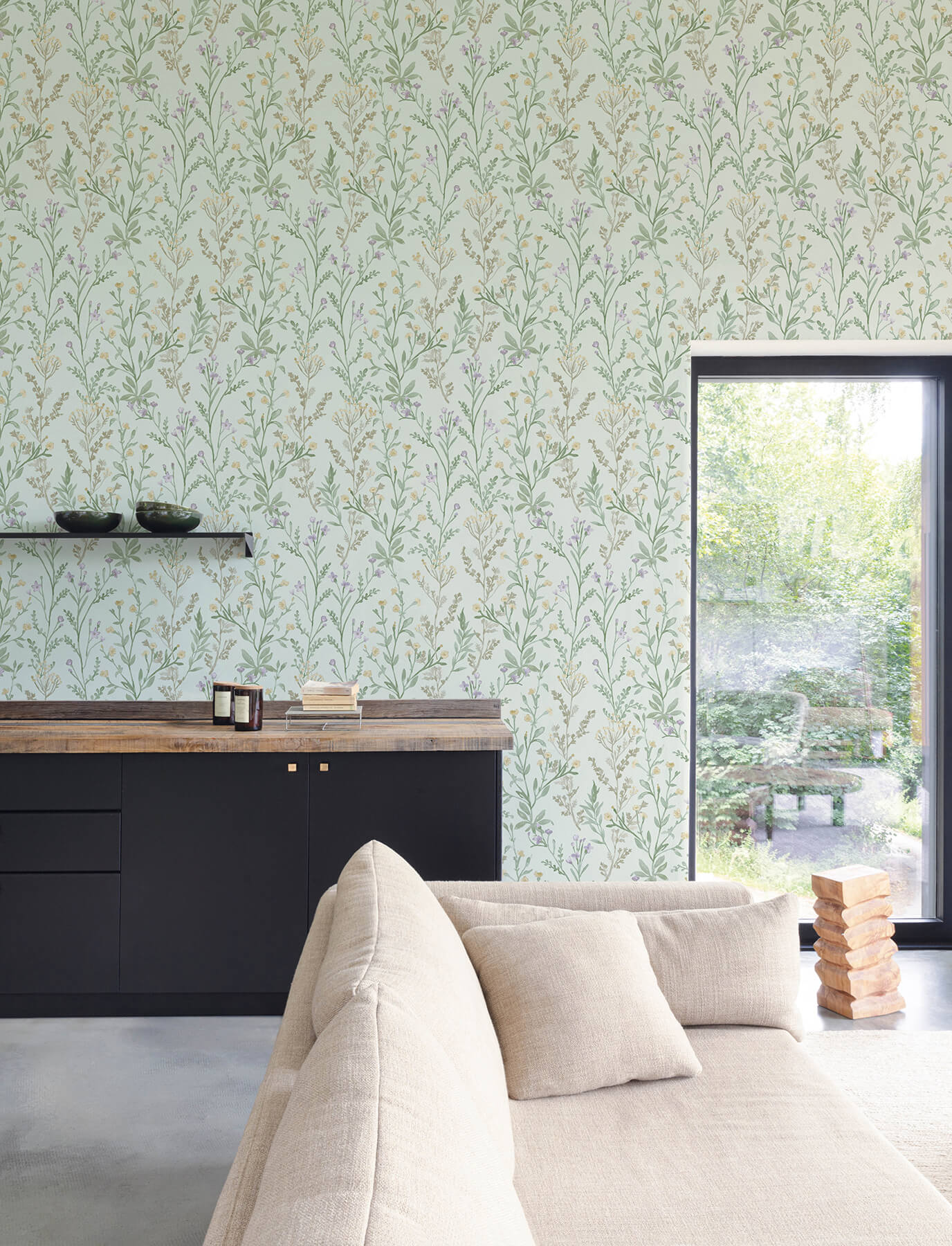laverne-aquamarine-wildflowers-wallpaper-york-wallcoverings-4191-83018 - York Wallcoverings Papel pintado